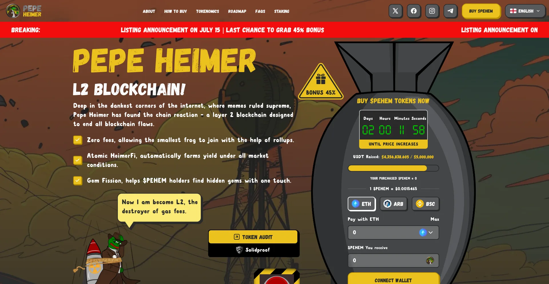 Pepeheimer.io Screenshot