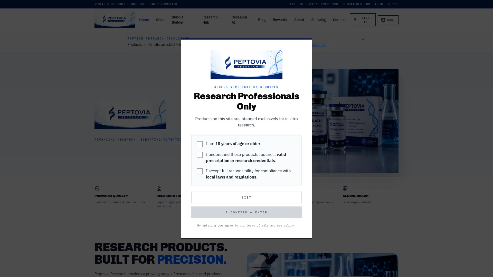Peptovia-research.co.uk