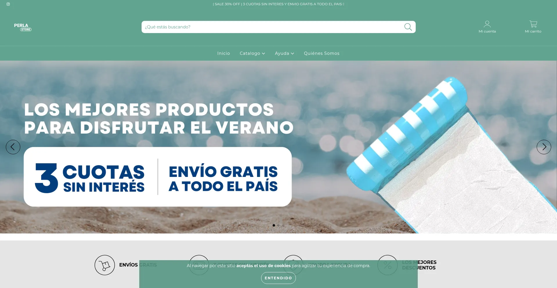 Perlastorearg.com Screenshot