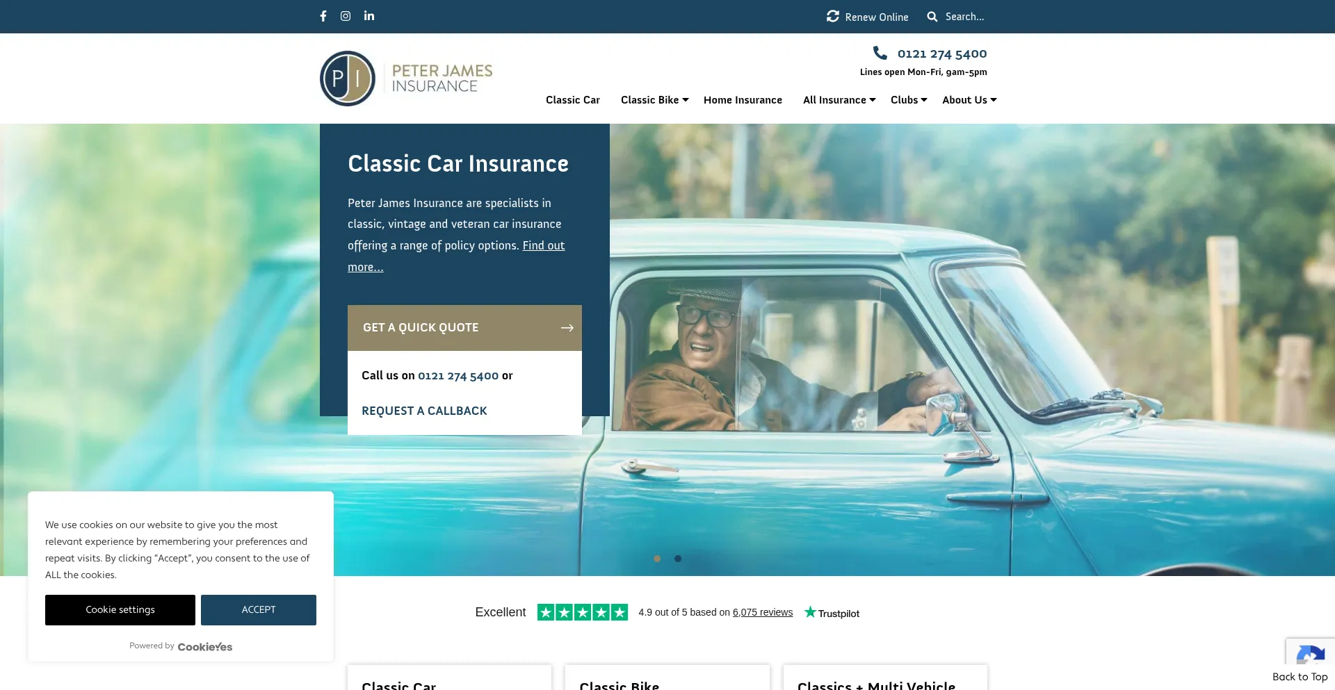 Peterjamesinsurance.co.uk