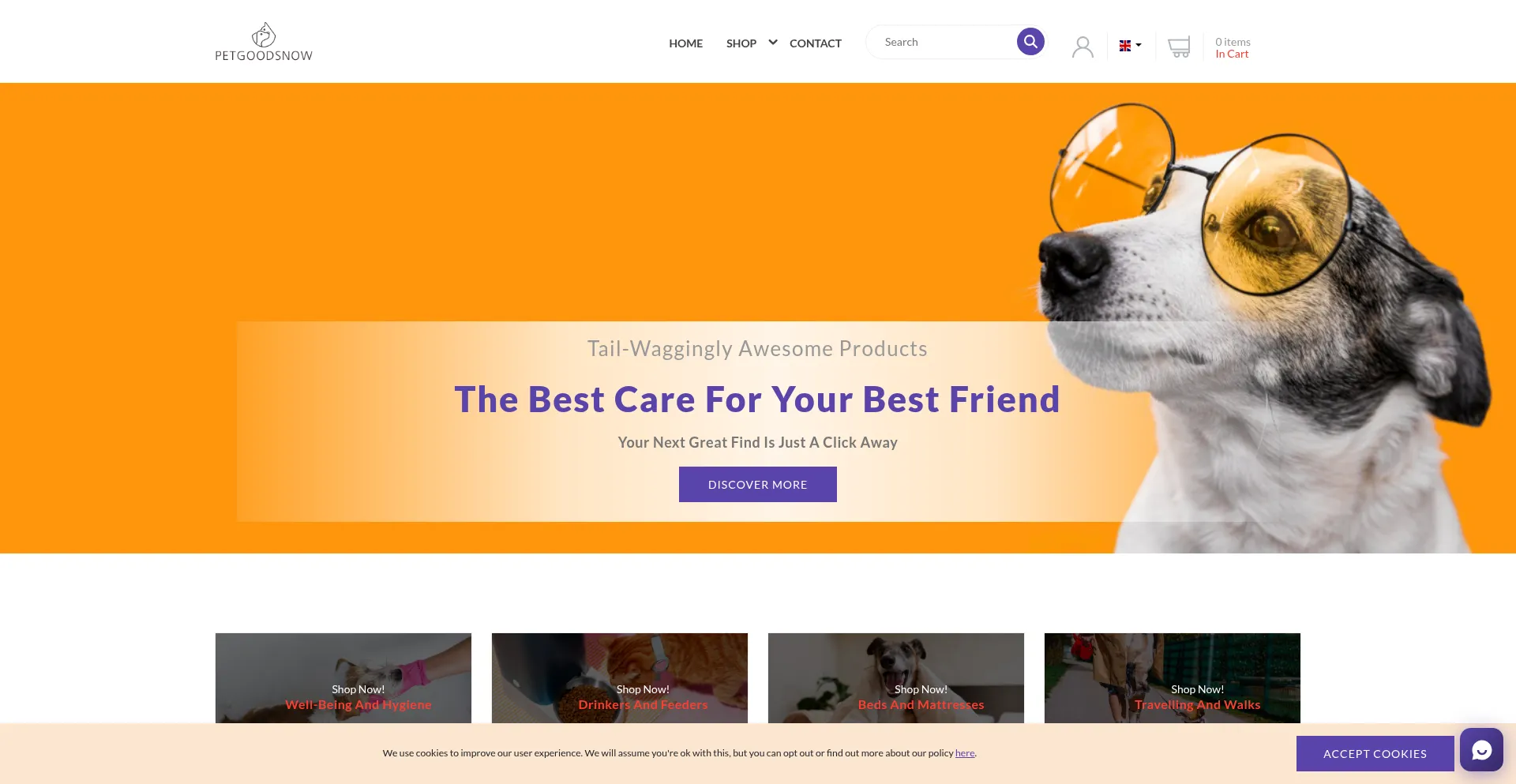 Petgoodsnow.com Screenshot