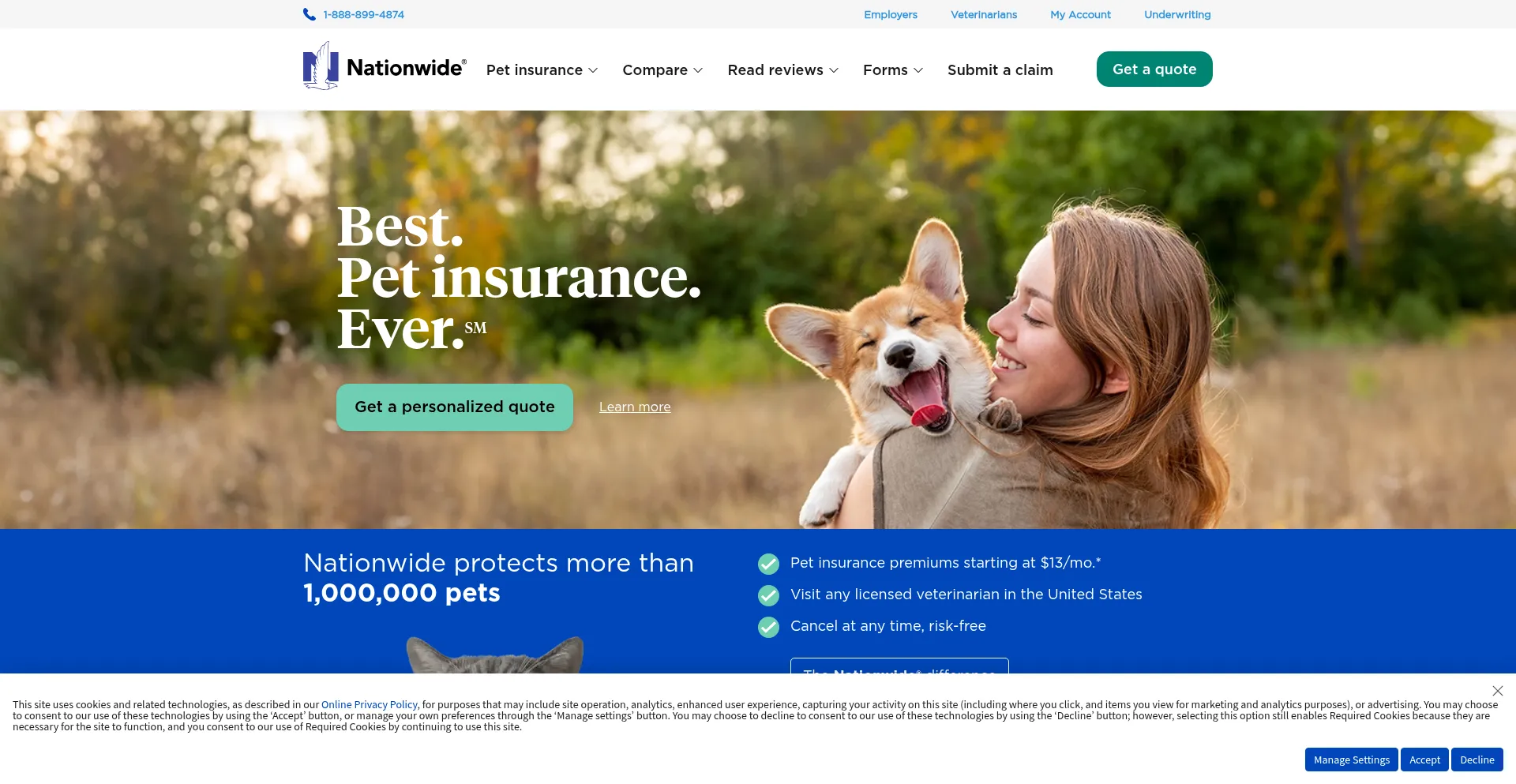 Petinsurance.com Screenshot
