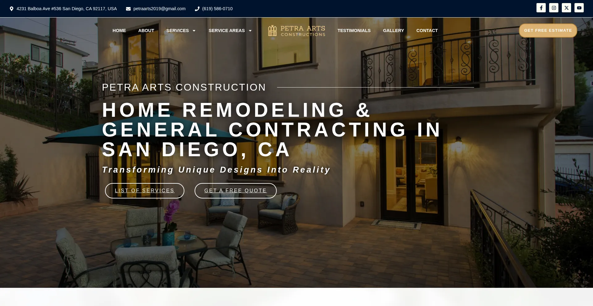 Petraartsconstruction.com