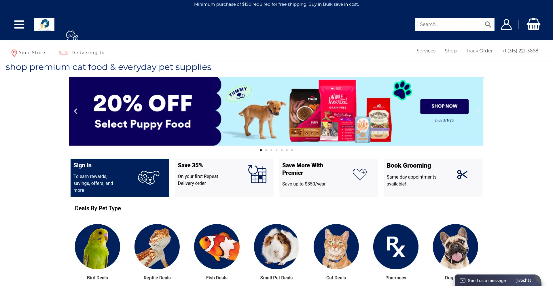 Petsuppliescanada.com Screenshot