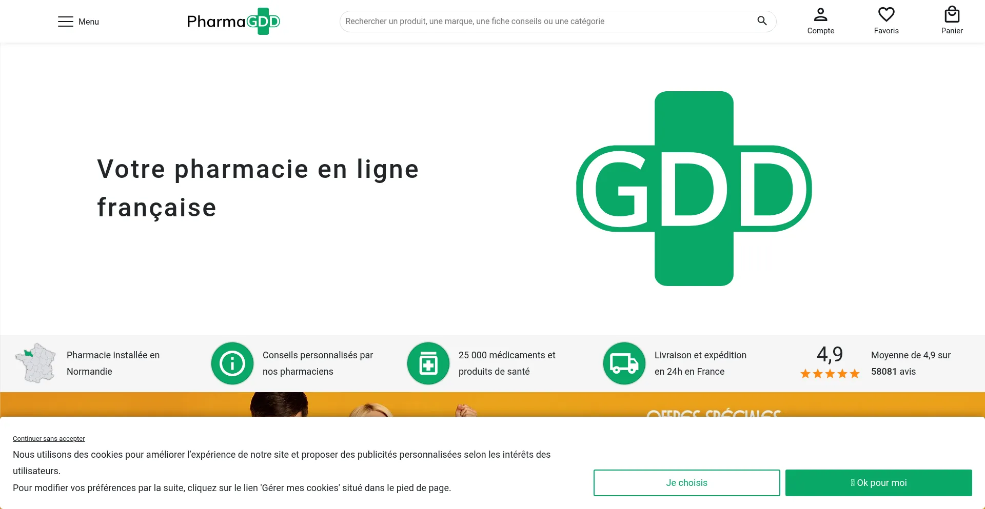 Website screenshot of Pharma-gdd.com