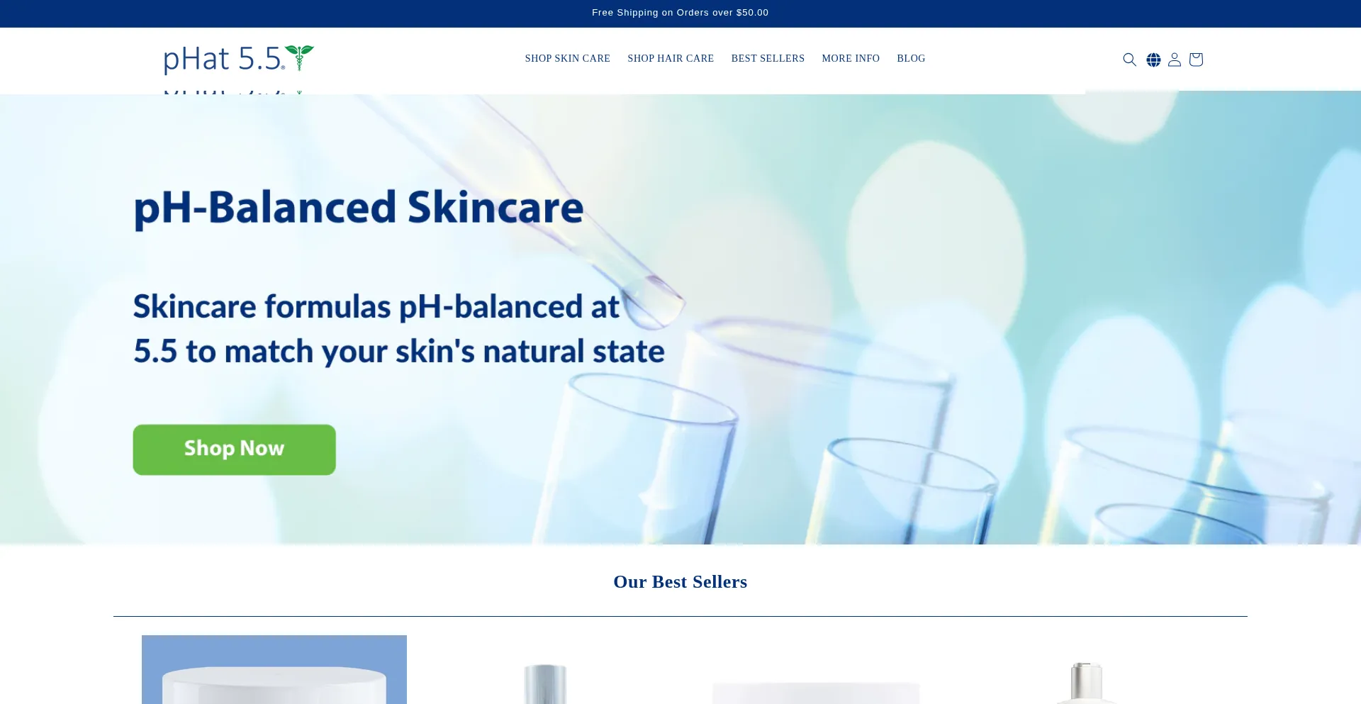 Website screenshot of Phat55.com