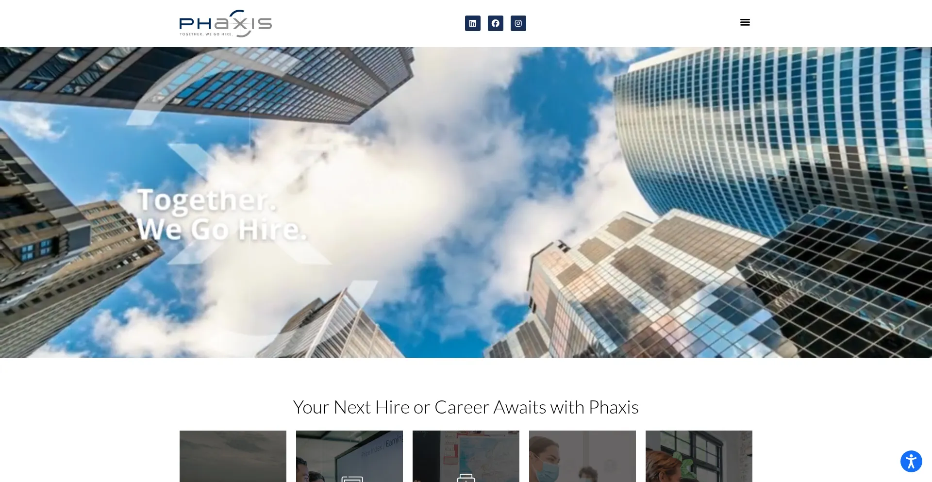 Website screenshot of Phaxis.com