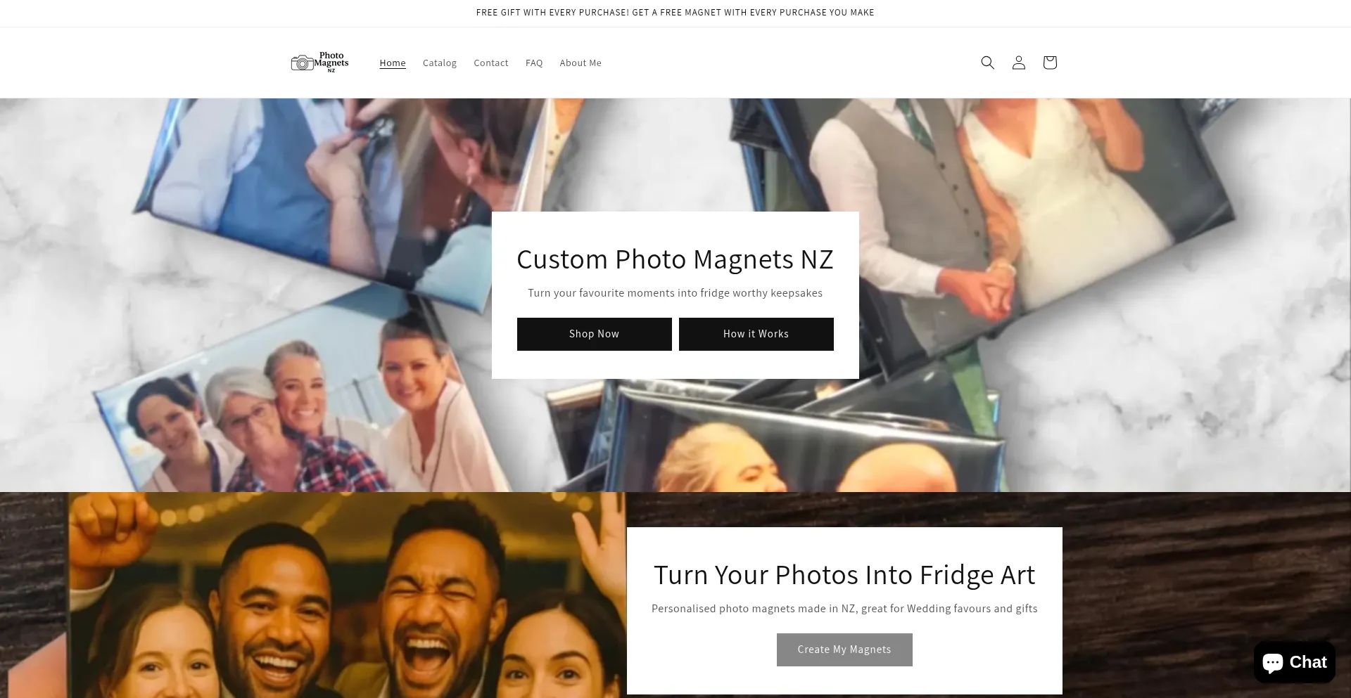Website screenshot of Photomagnetsnz.com