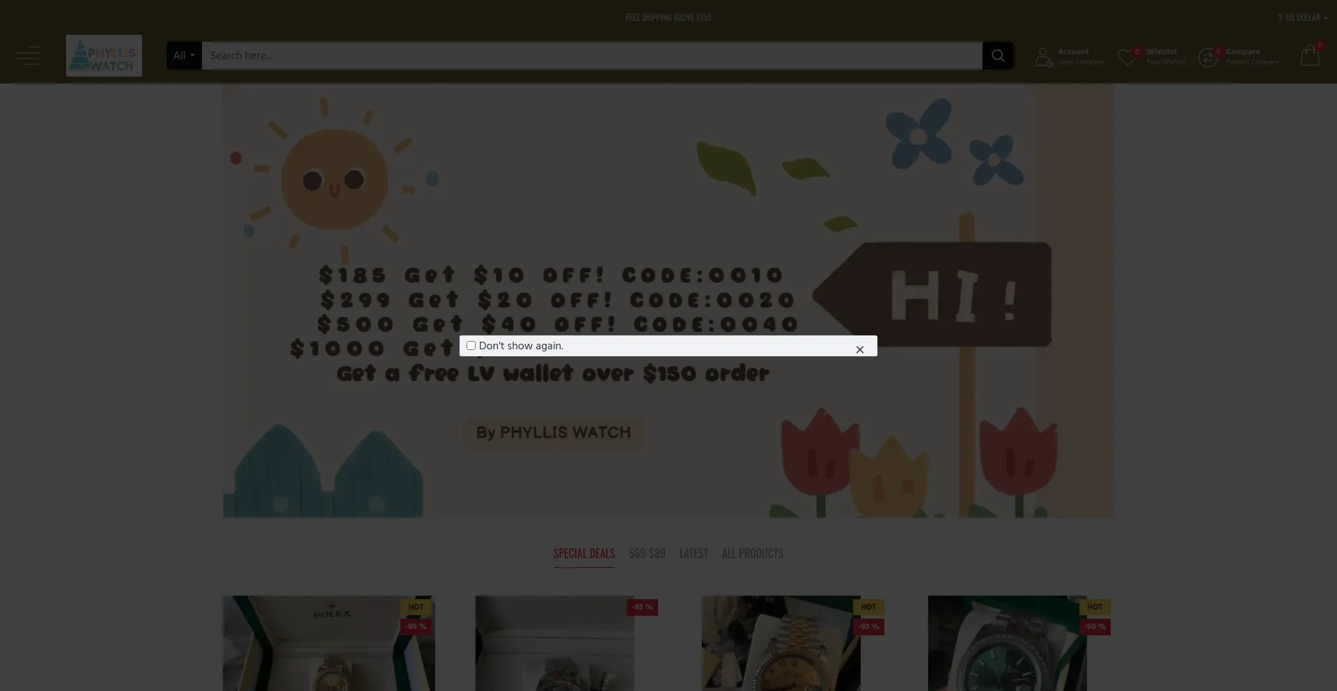 Website screenshot of Phylliswatch.ru