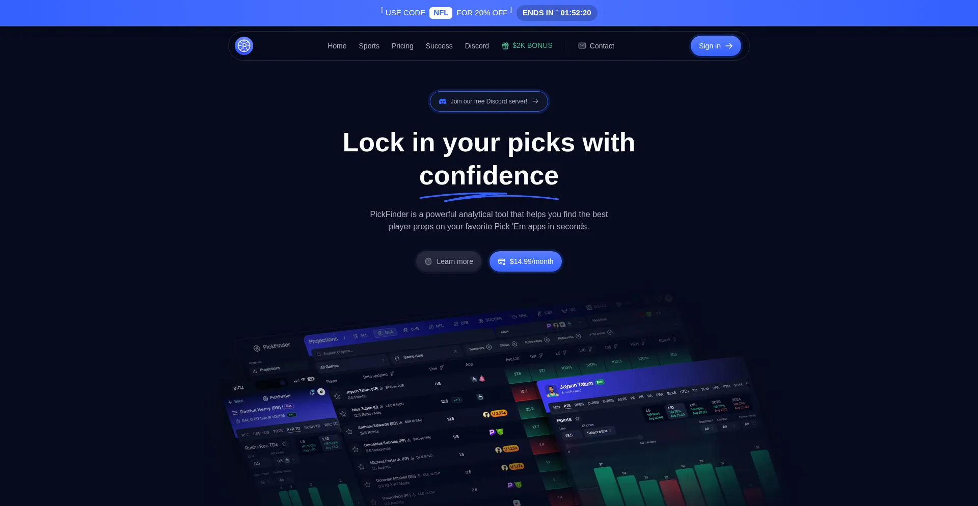 Pickfinder.app Screenshot