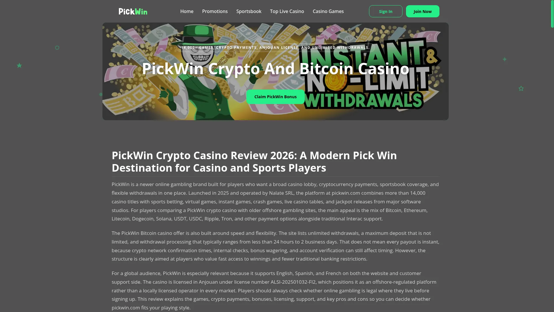 Pickwin-casino.com