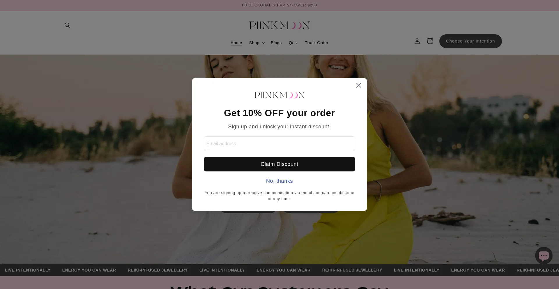 Piinkmoon.com Screenshot