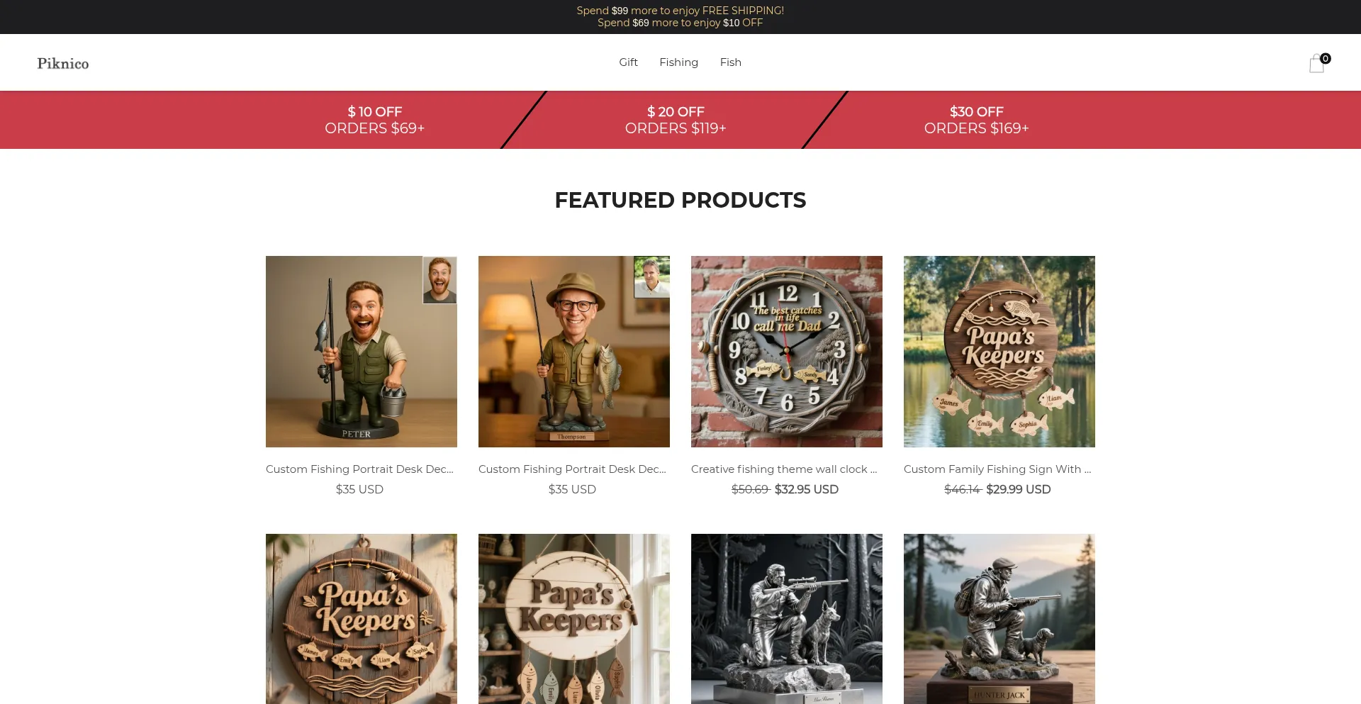Website screenshot of Piknico.com
