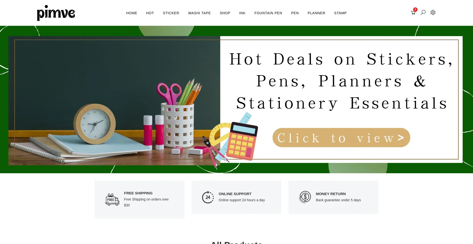 Website screenshot of Pimve.com