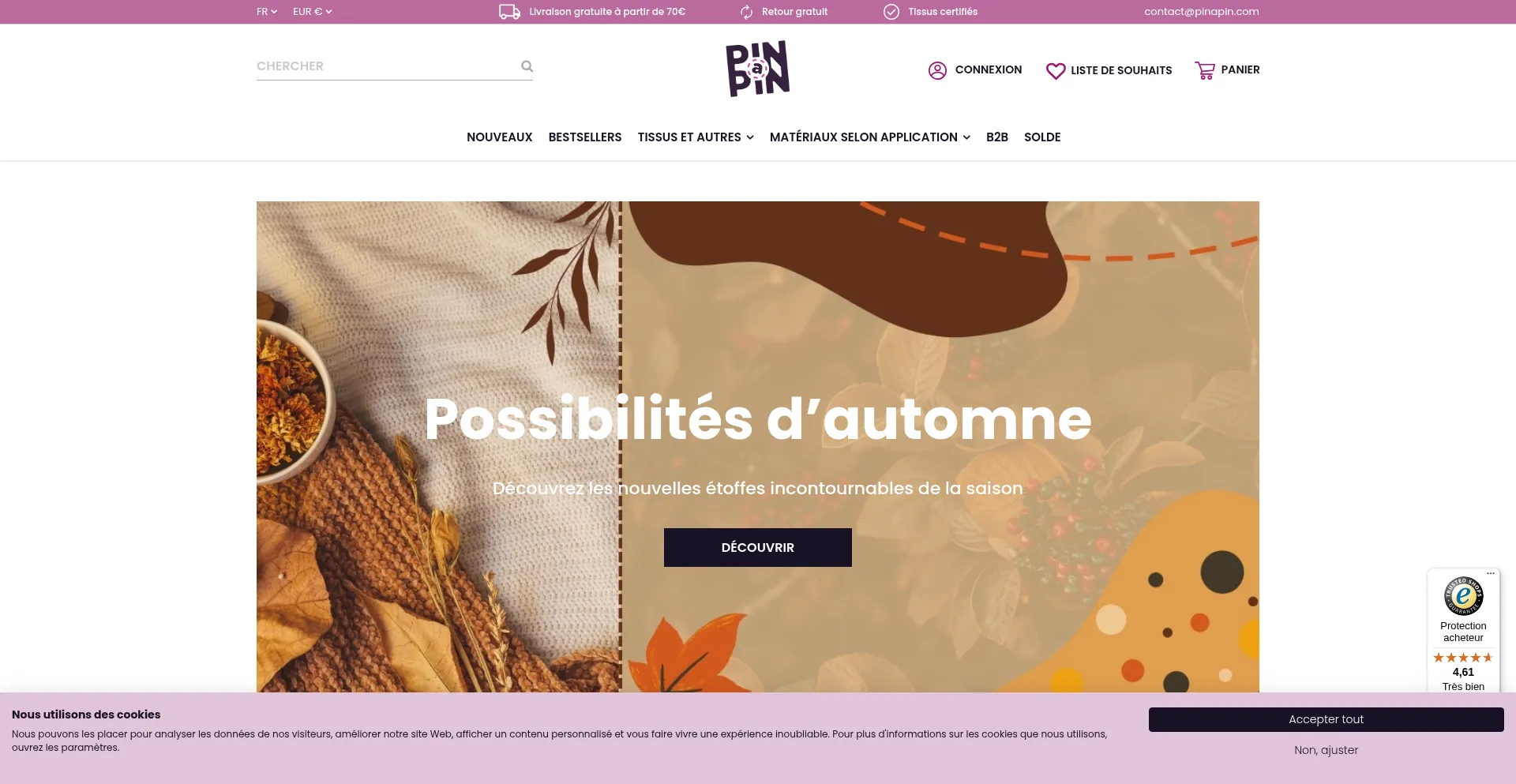 Pinapin.fr Screenshot