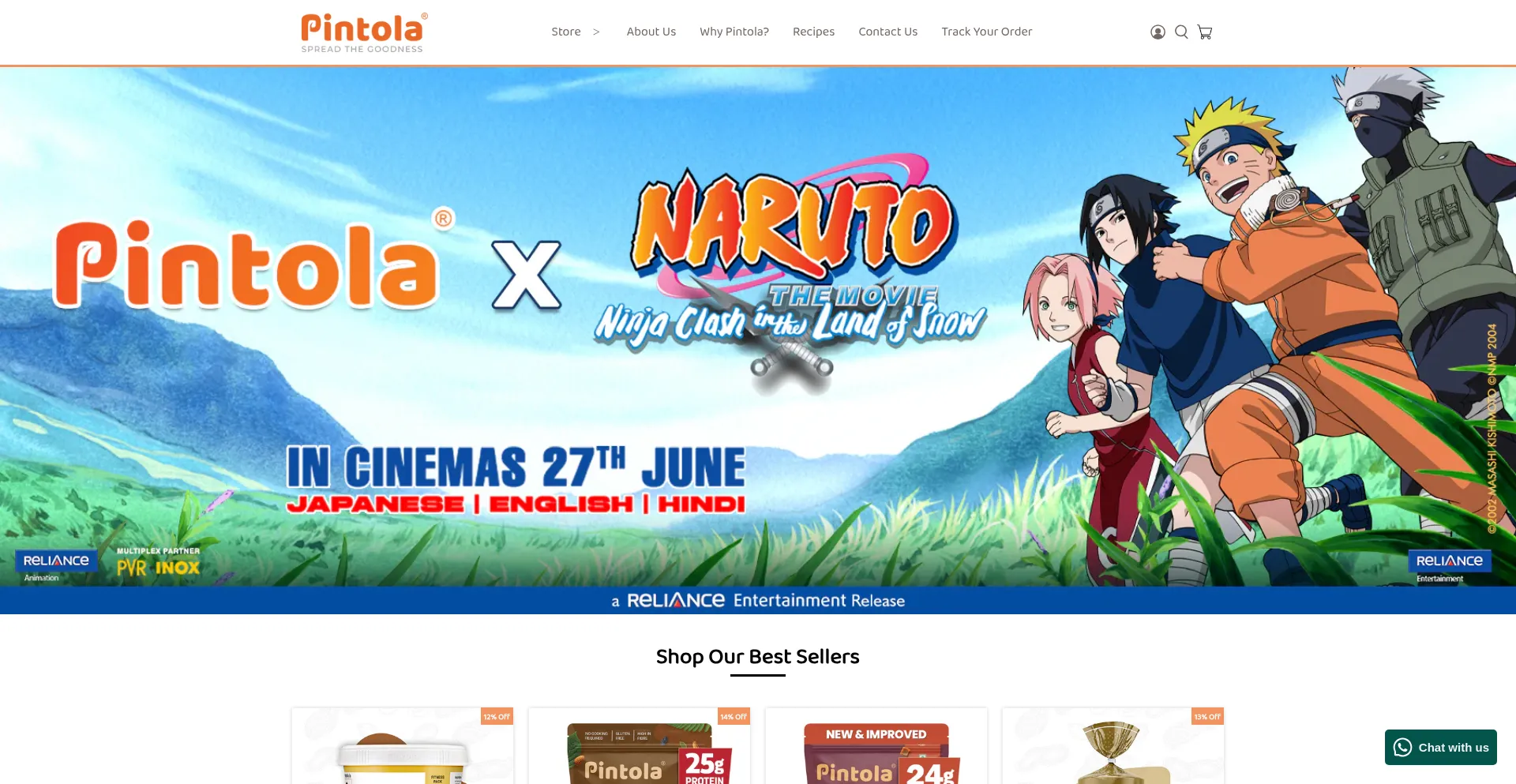 Website screenshot of Pintola.in