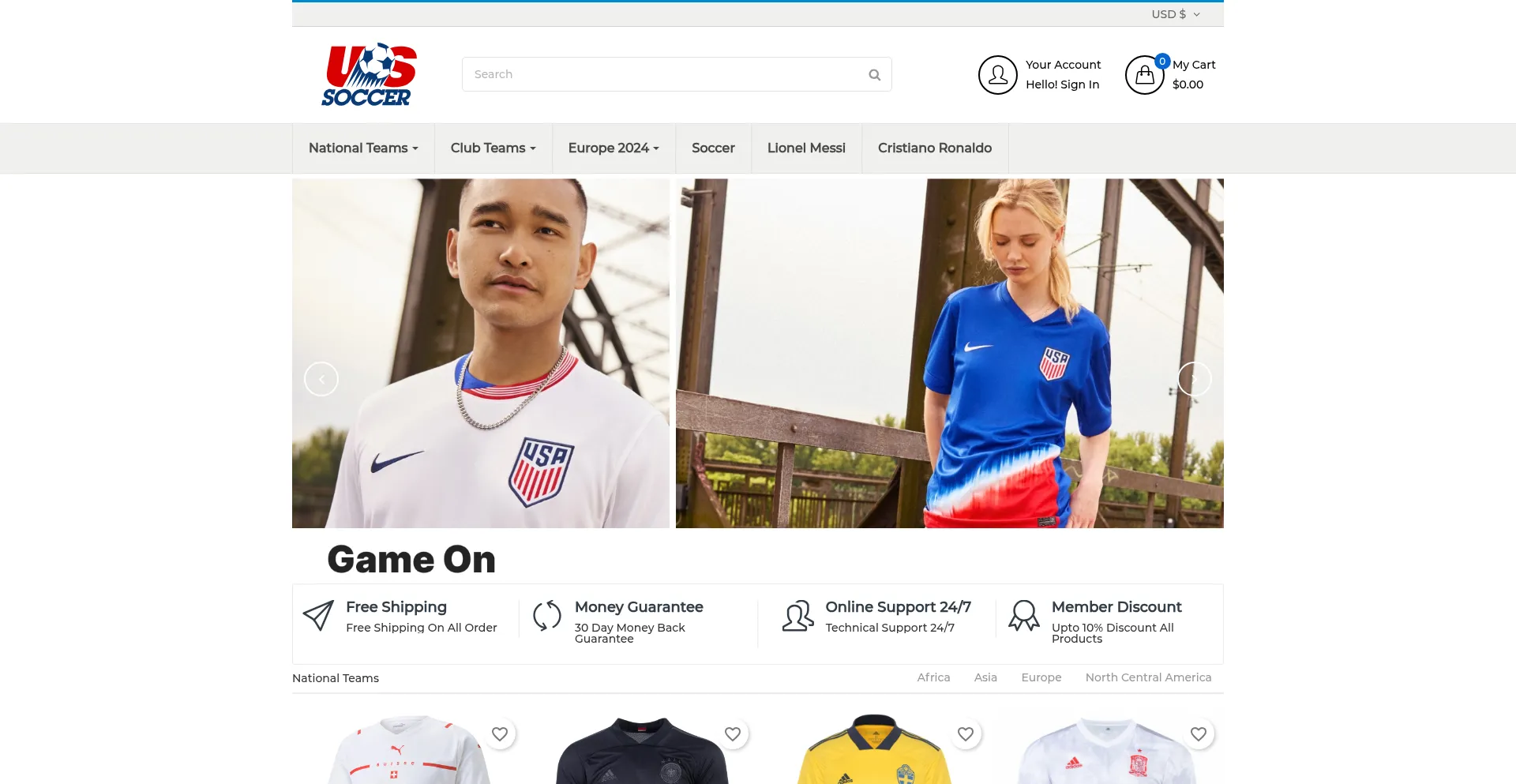 Placejersey.com Screenshot