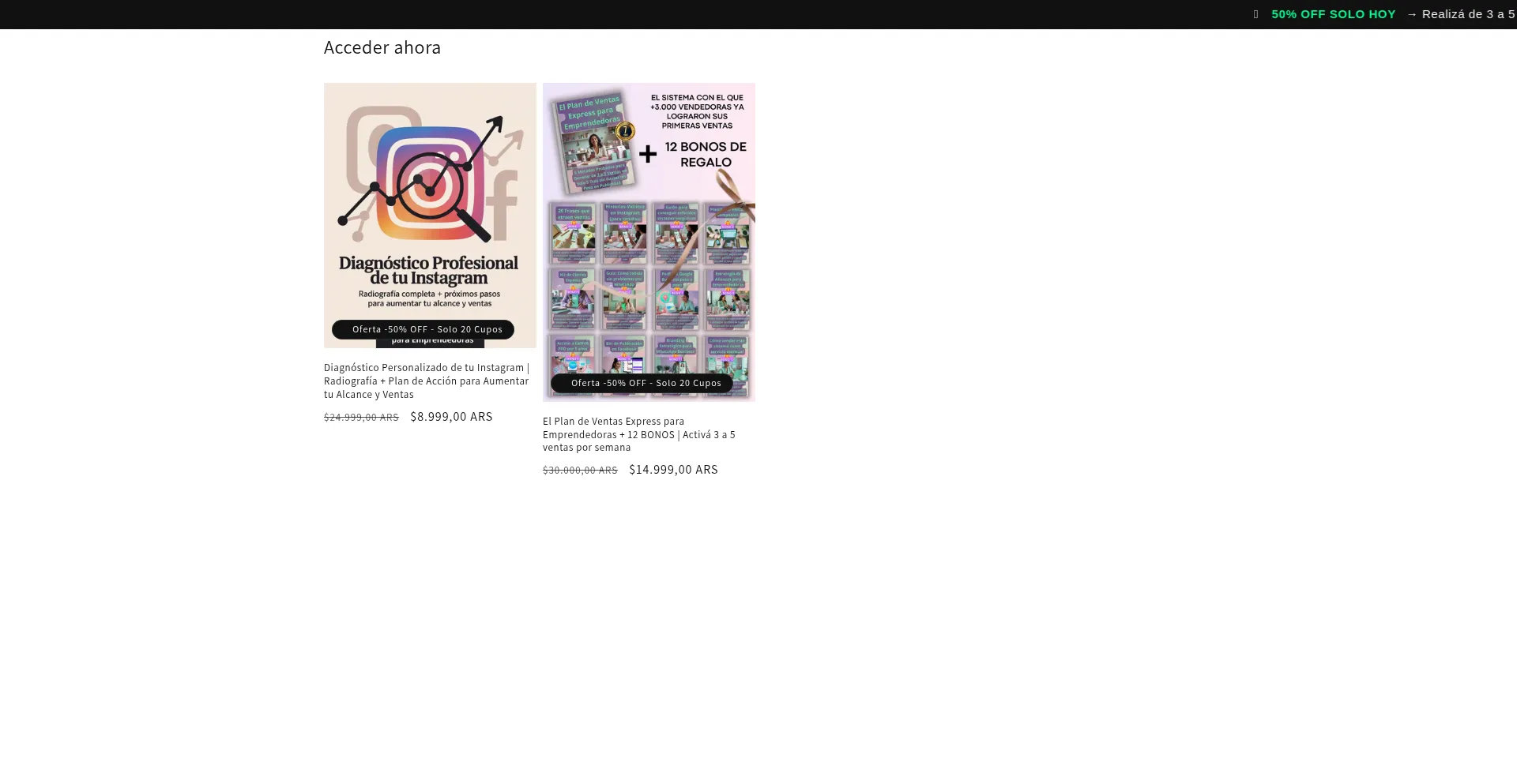 Website screenshot of Planventasexpress.online