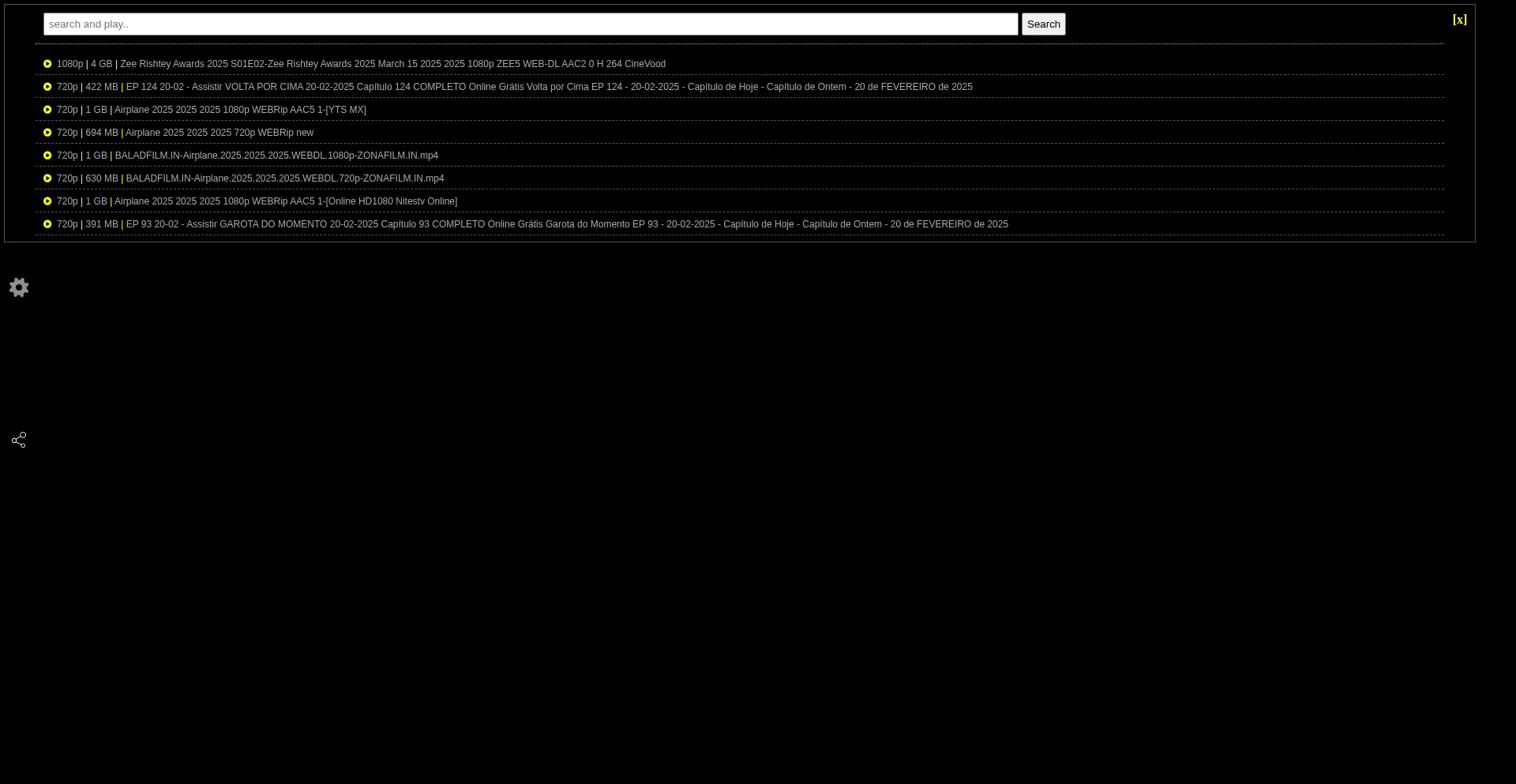 Website screenshot of Player4u.xyz