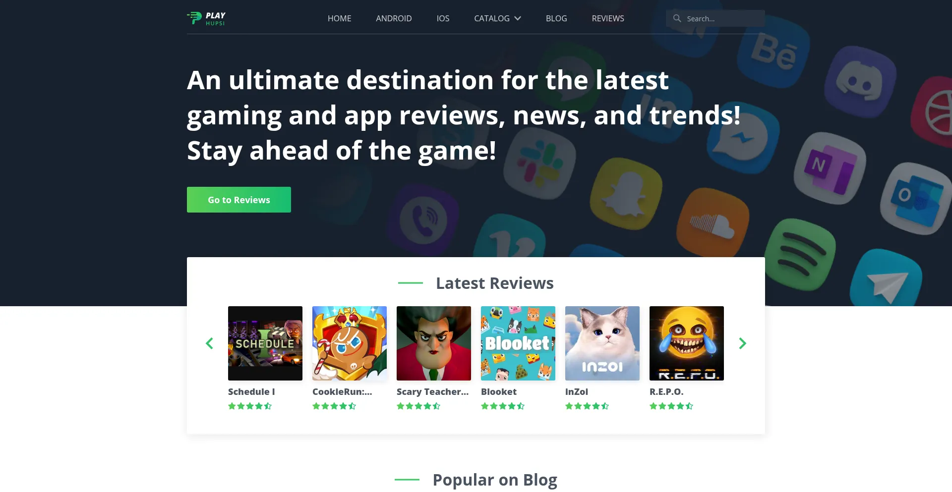 Website screenshot of Playhupsi.com