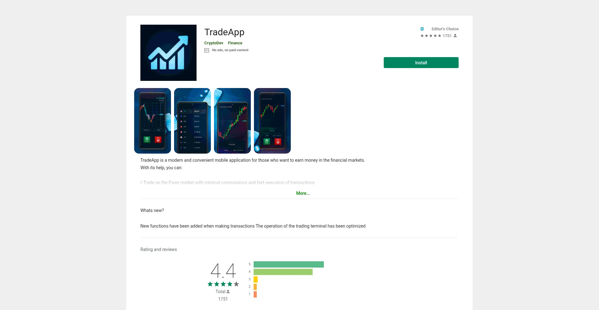 Website screenshot of Playmarket.one