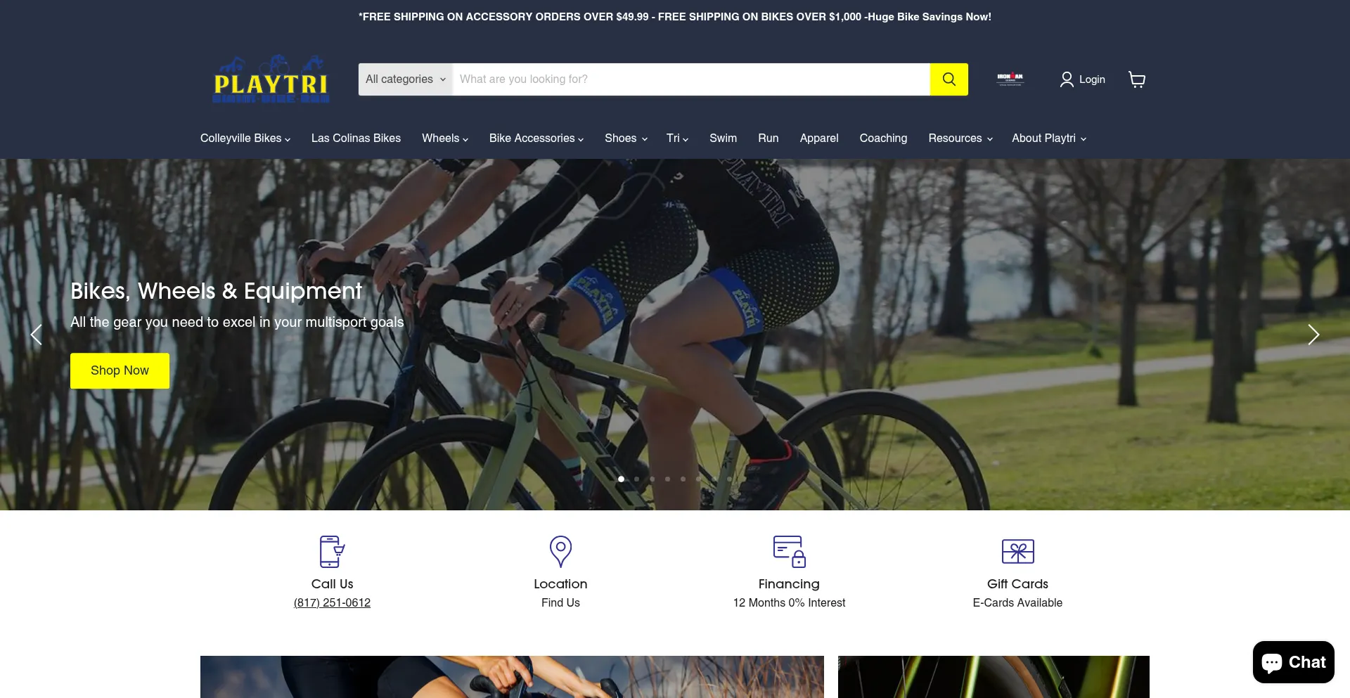 Website screenshot of Playtricolleyville.com