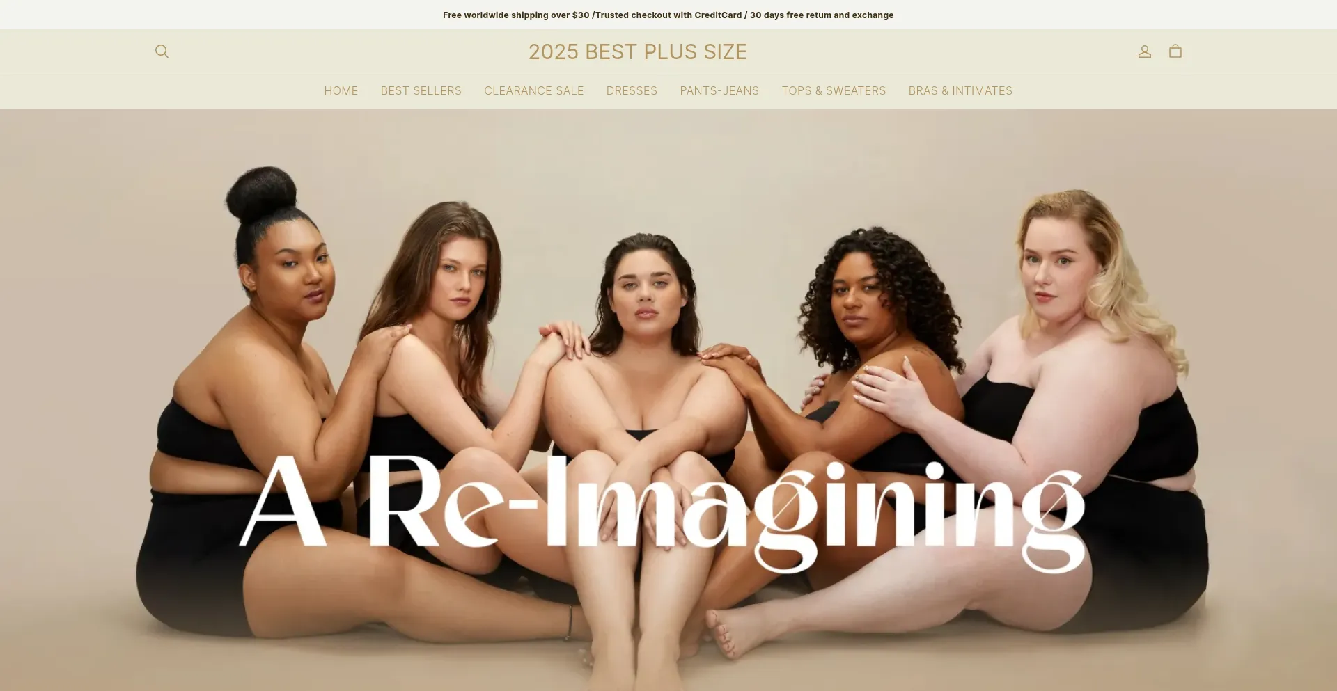 Website screenshot of Plussizerance.com