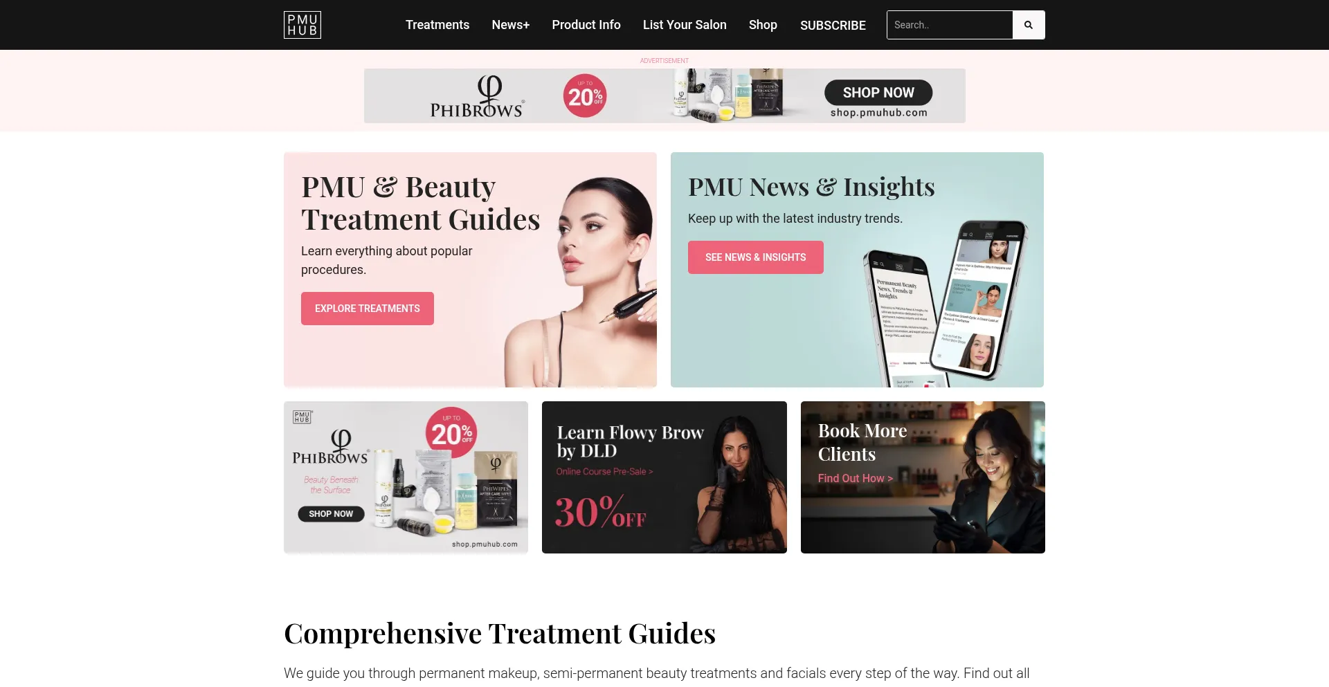 Website screenshot of Pmuhub.com