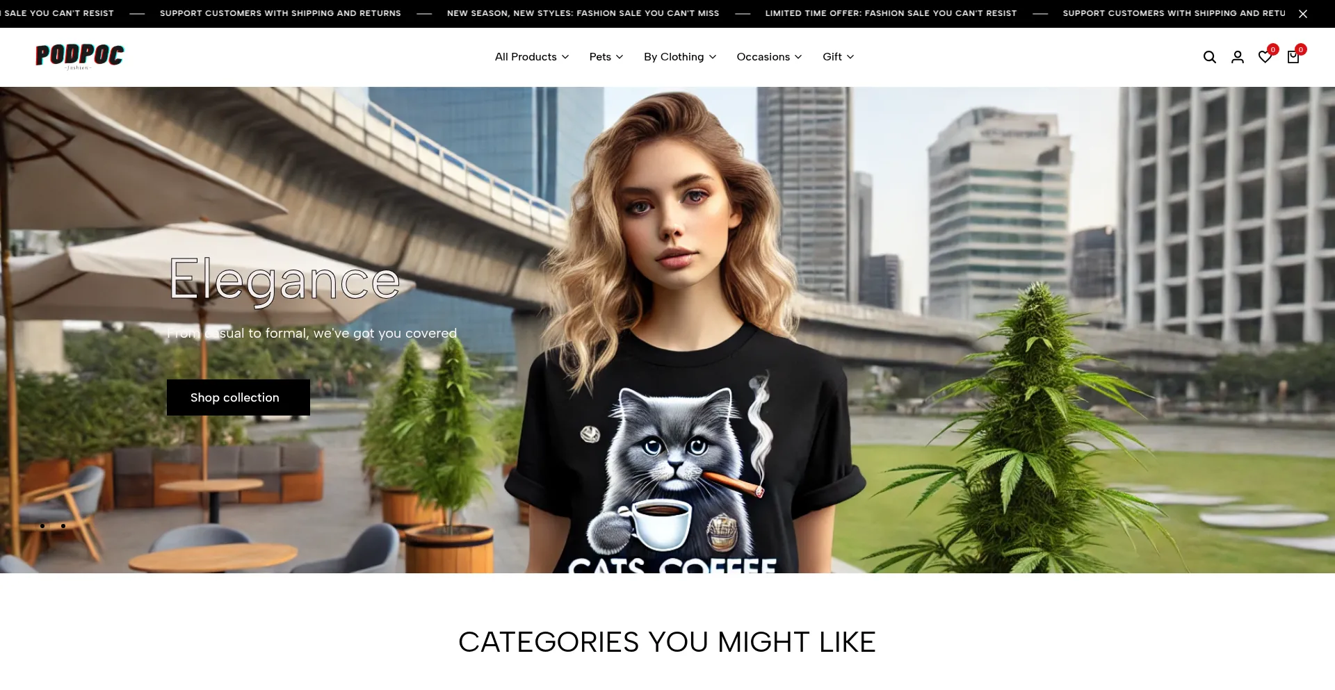 Website screenshot of Podpoc.com