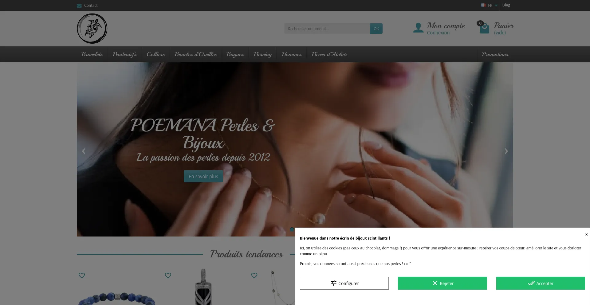 Website screenshot of Poemana.com