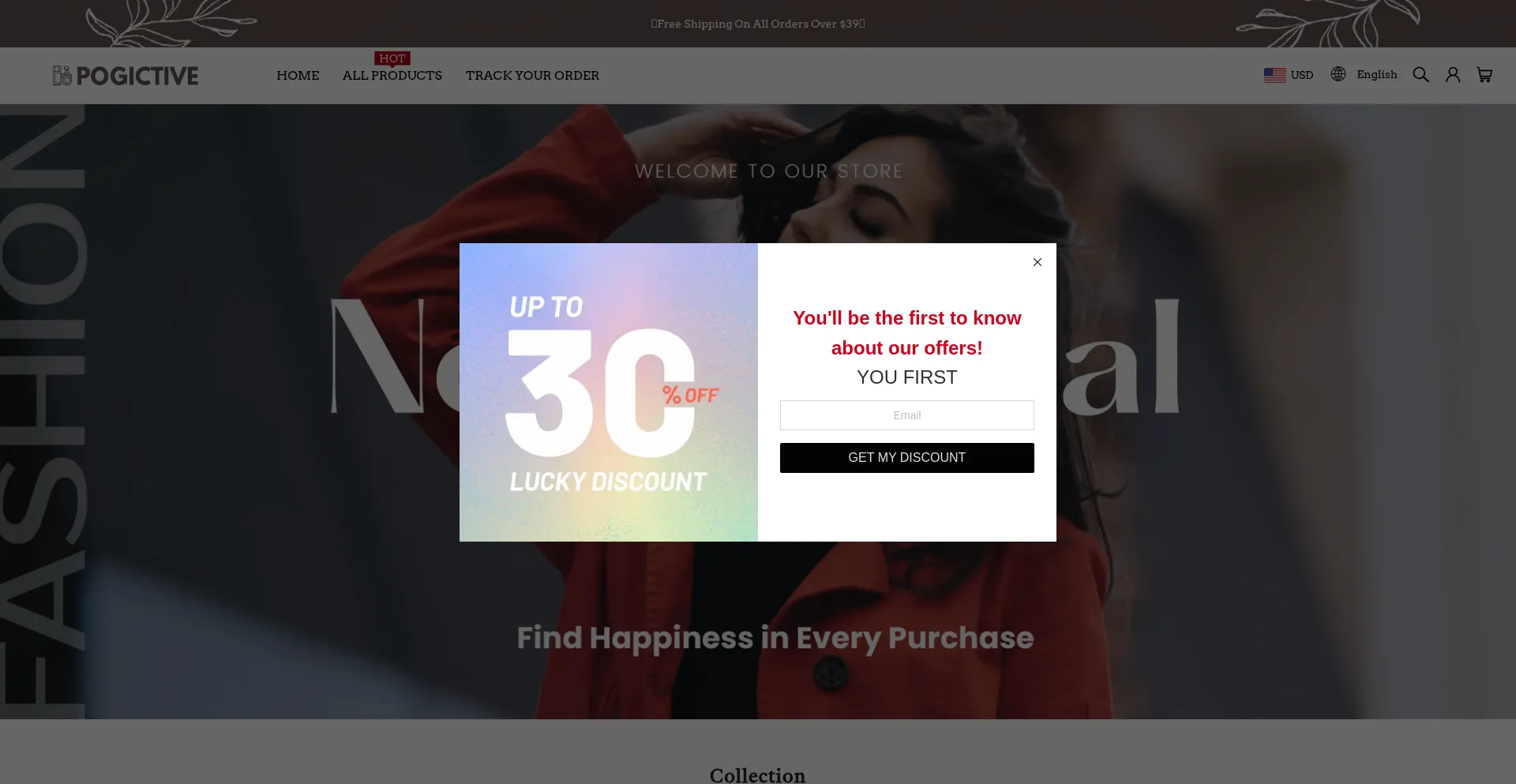 Website screenshot of Pogictive.com