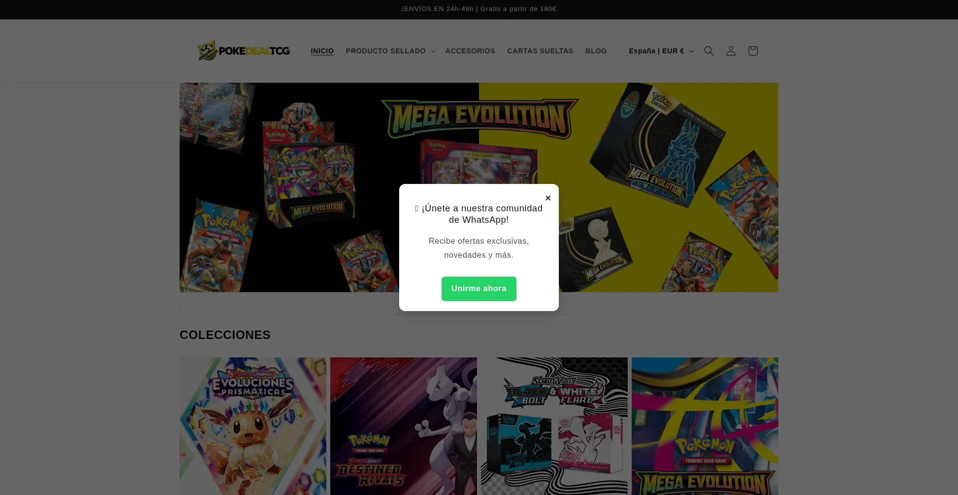 Pokedealtcg.es Screenshot