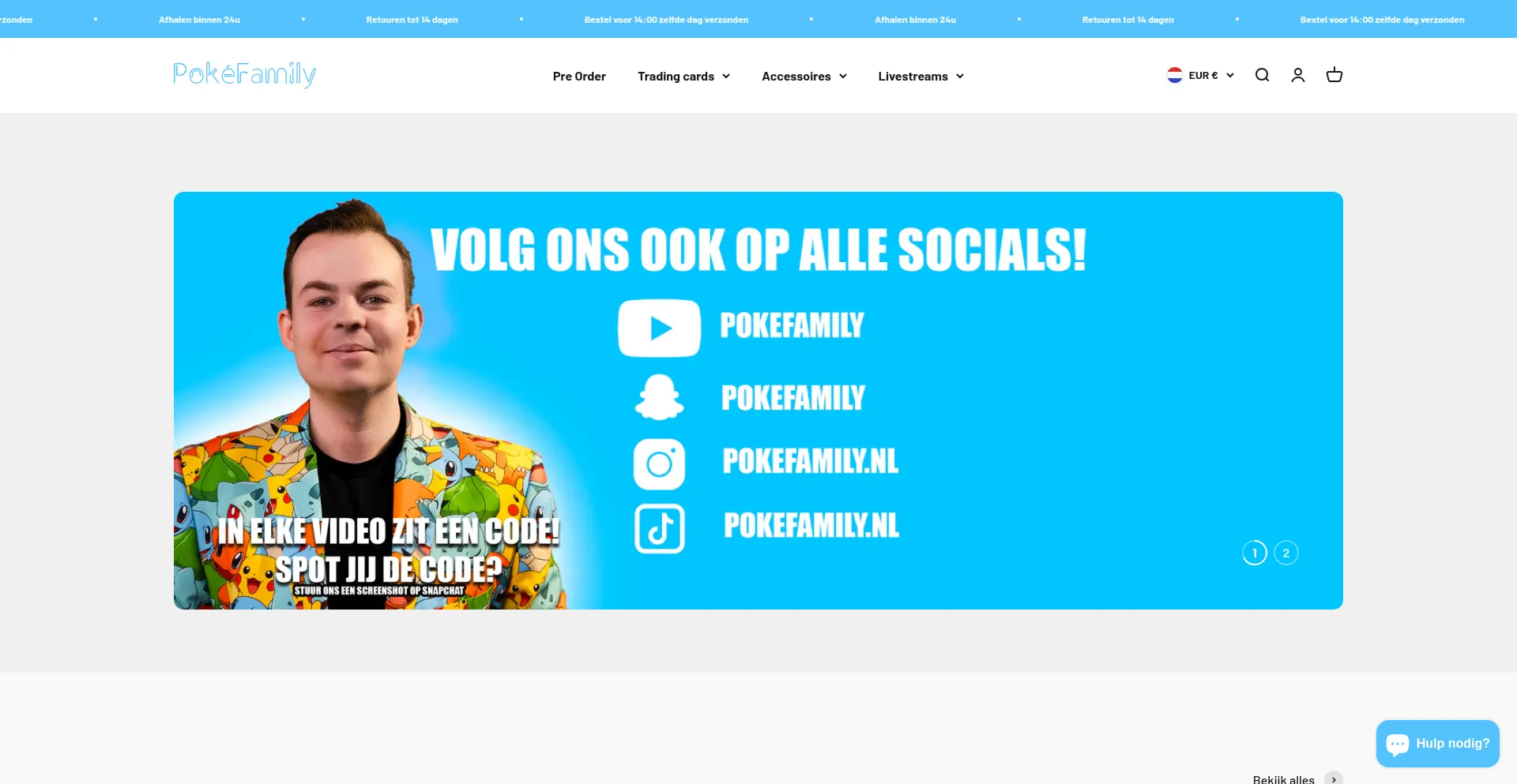 Pokefamily.nl Screenshot