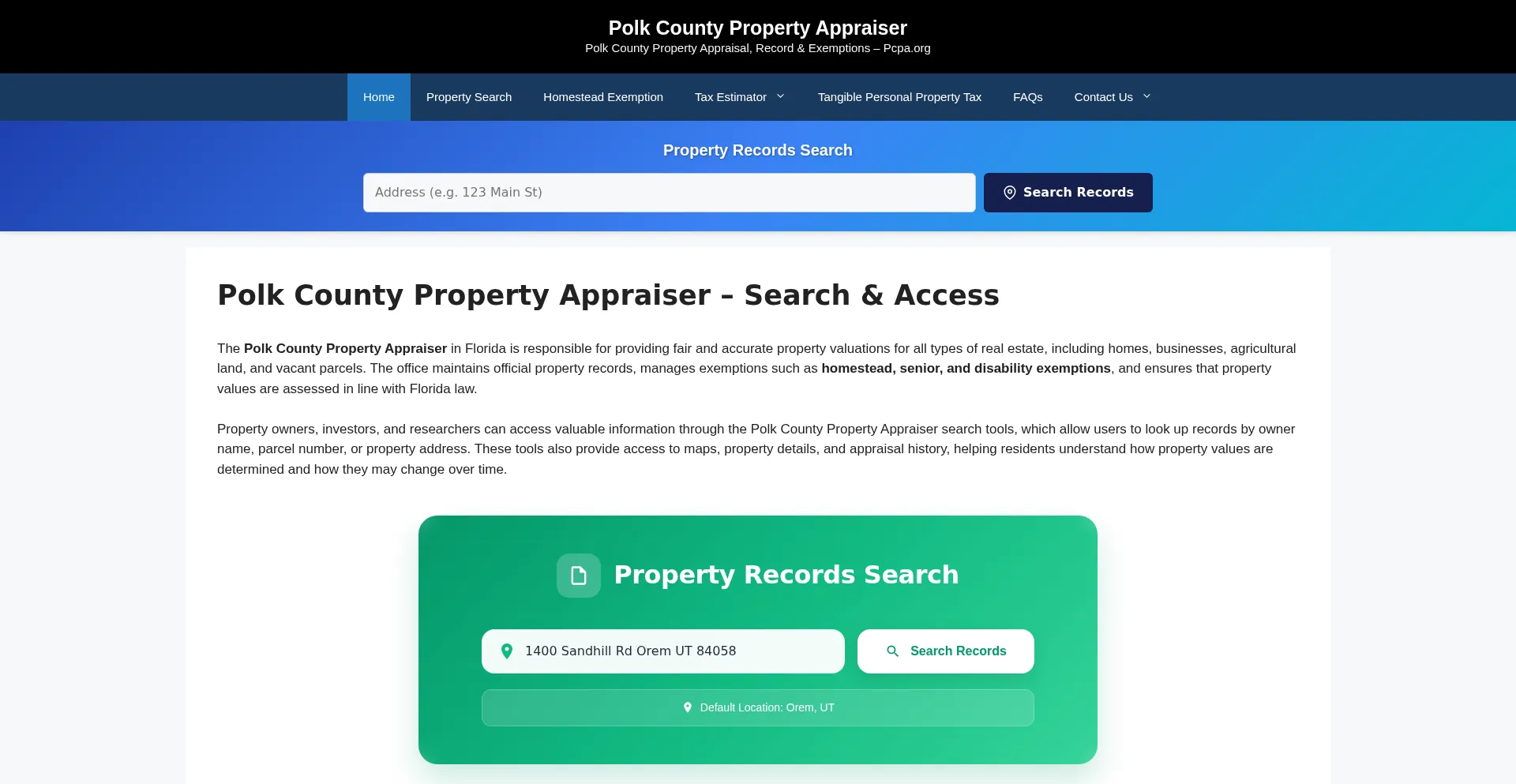 Polkcountypropertyappraisers.org