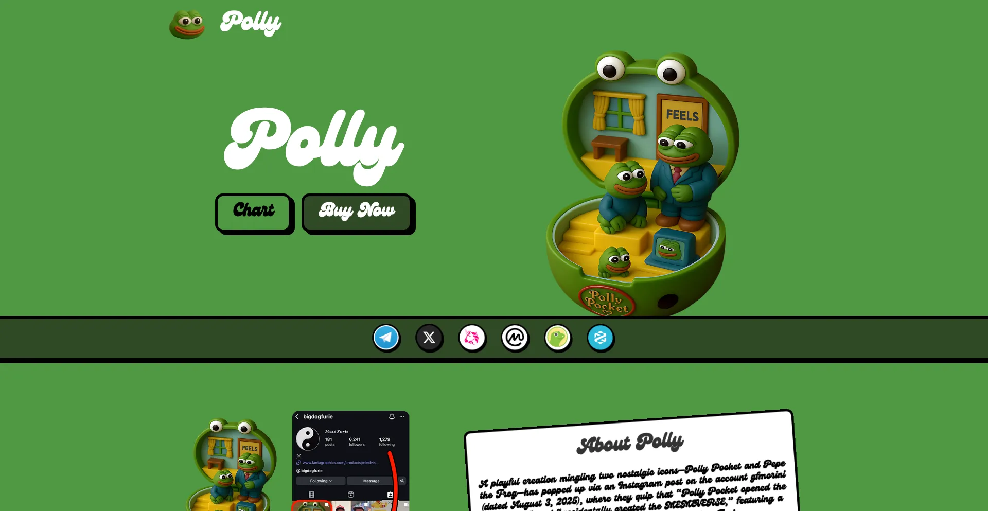 Website screenshot of Pollycoin.vip