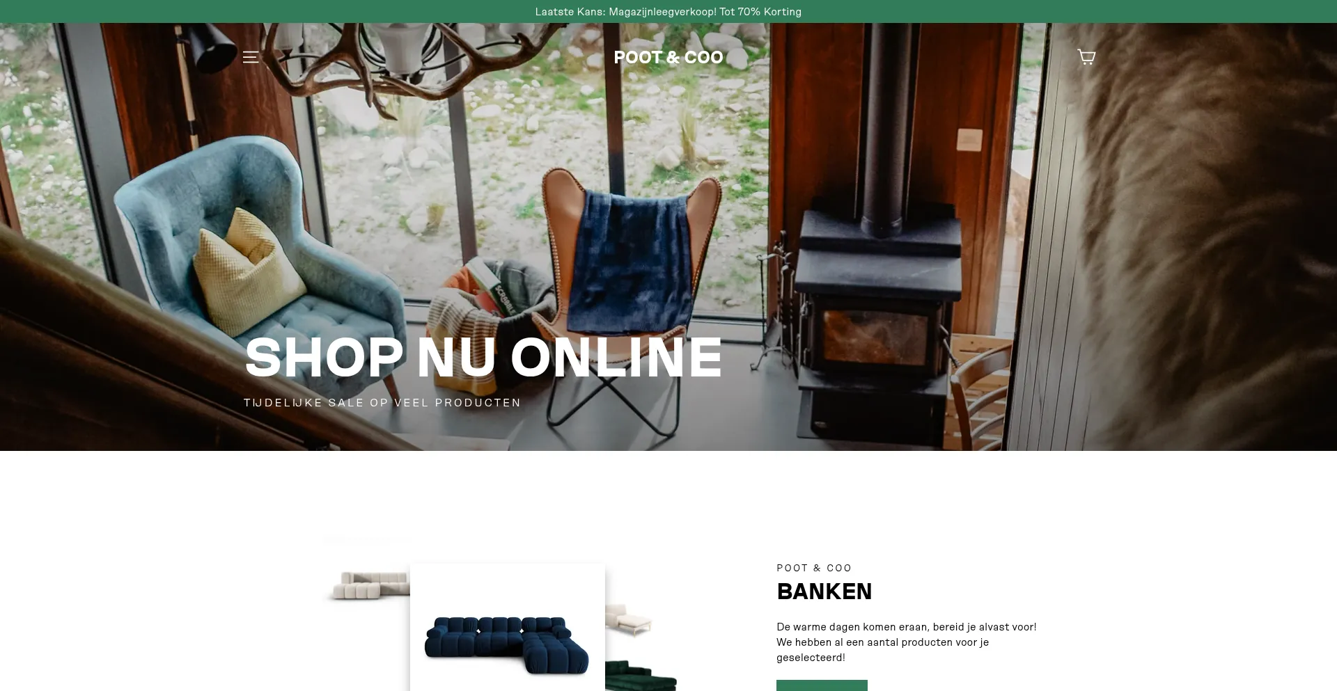 Website screenshot of Pootencoo.com