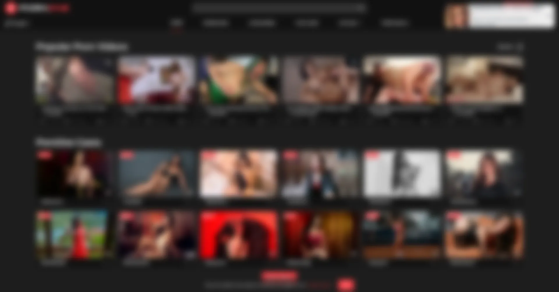 Website screenshot of Pornone.com