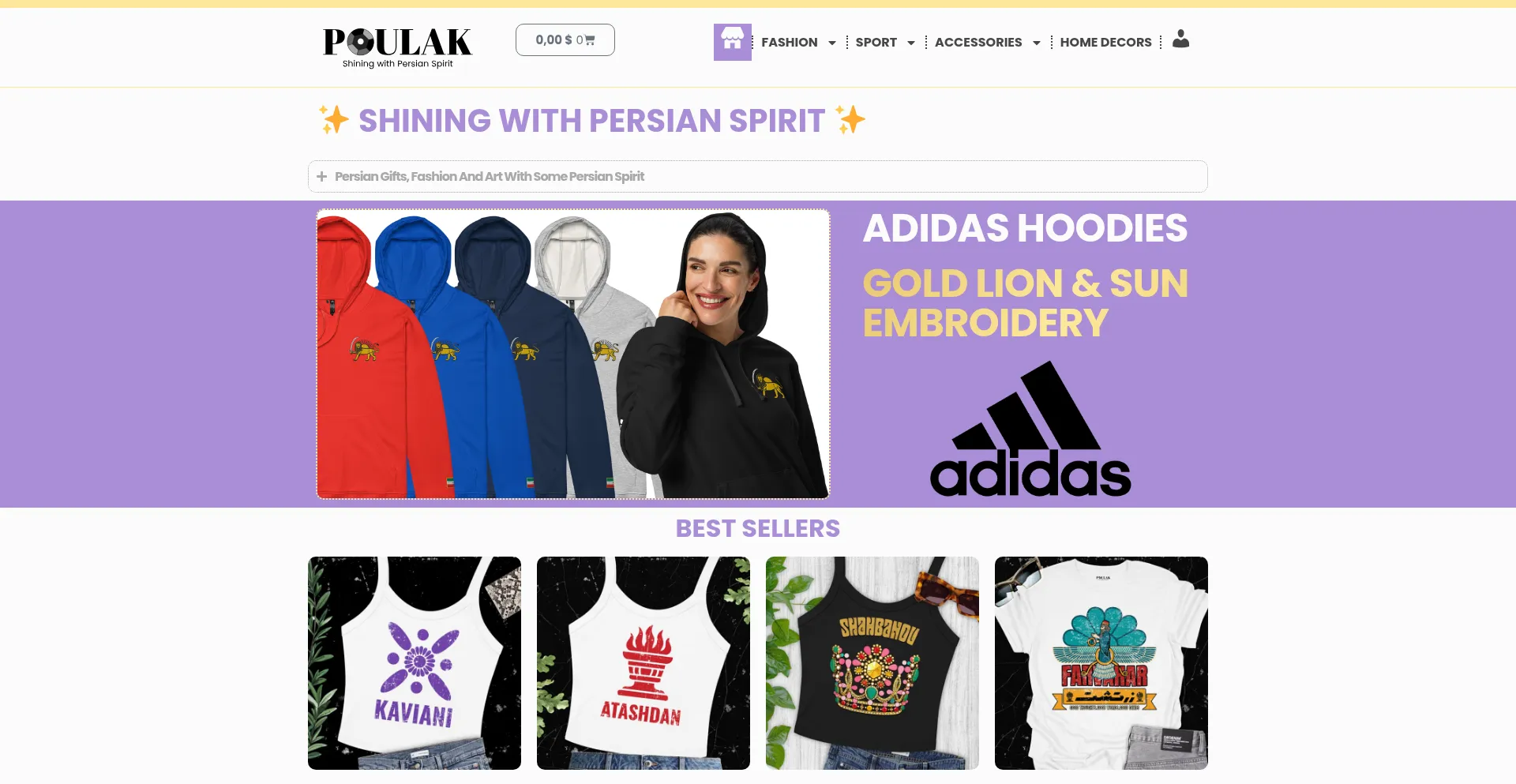 Website screenshot of Poulak.com