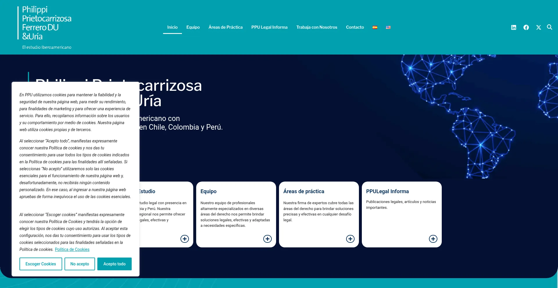 Website screenshot of Ppulegal.com