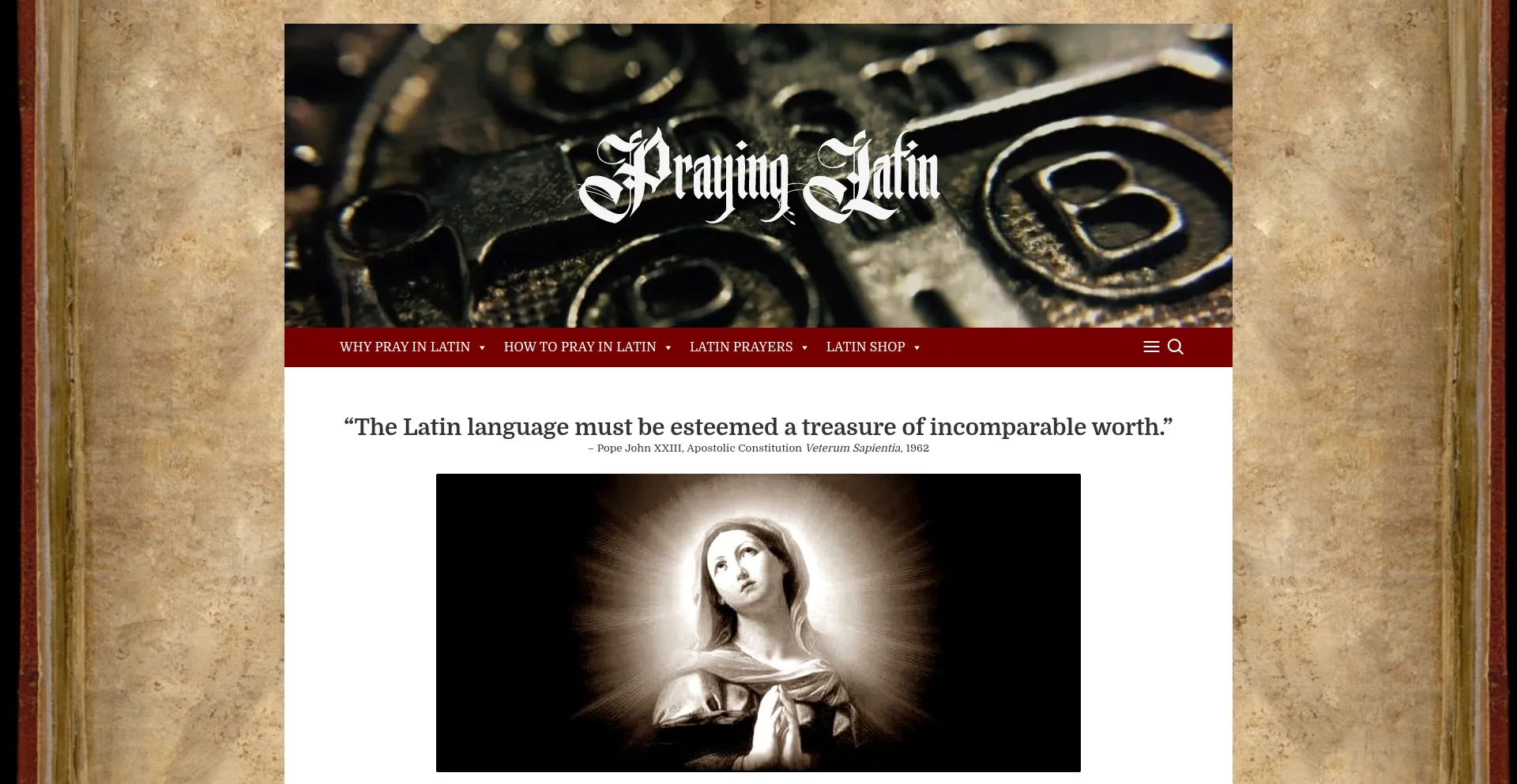 Prayinglatin.com