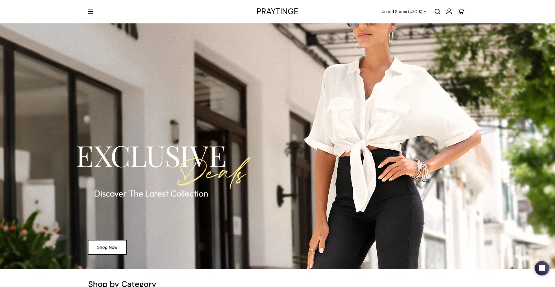 Website screenshot of Praytinge.com