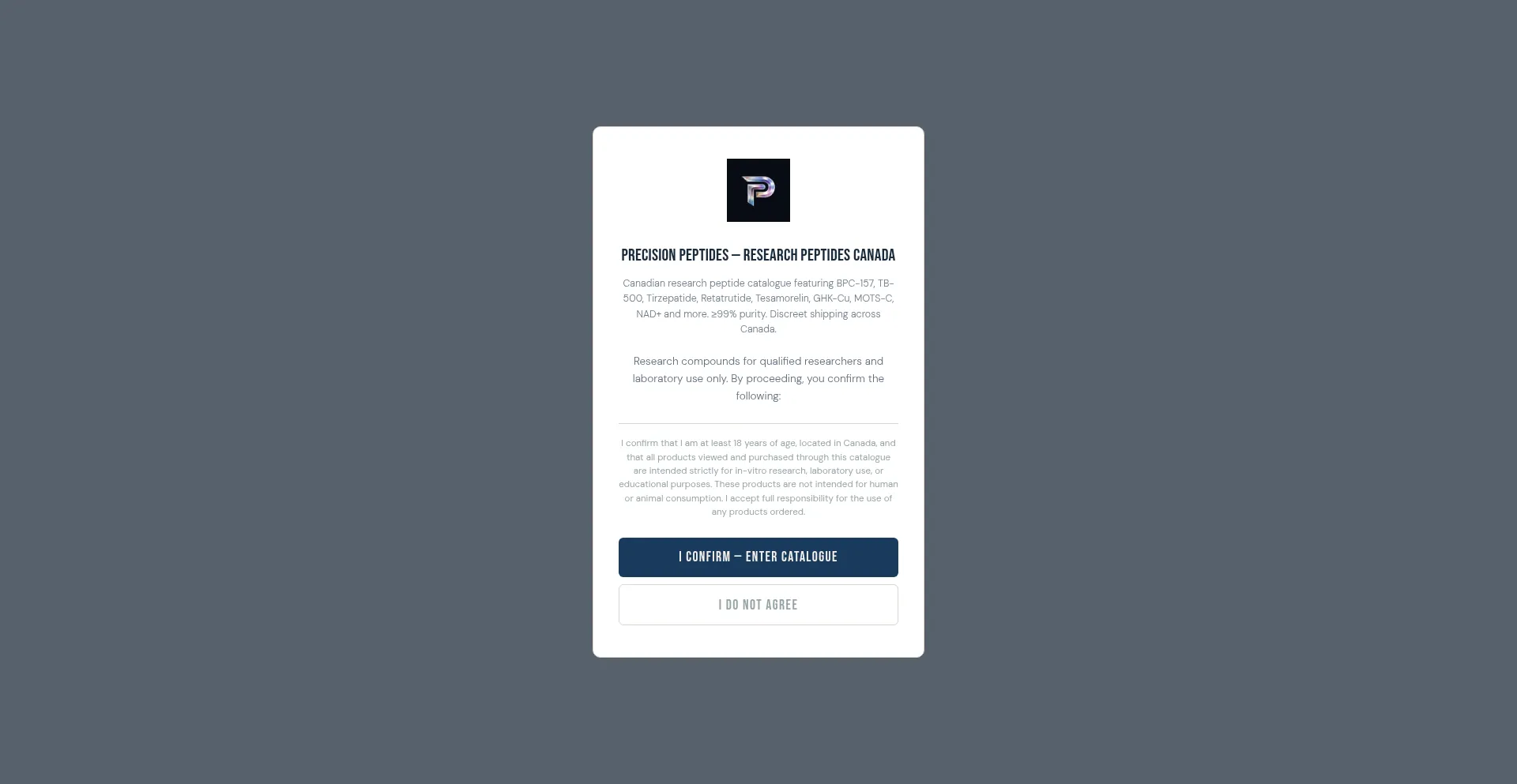 Precisionpeptides.ca