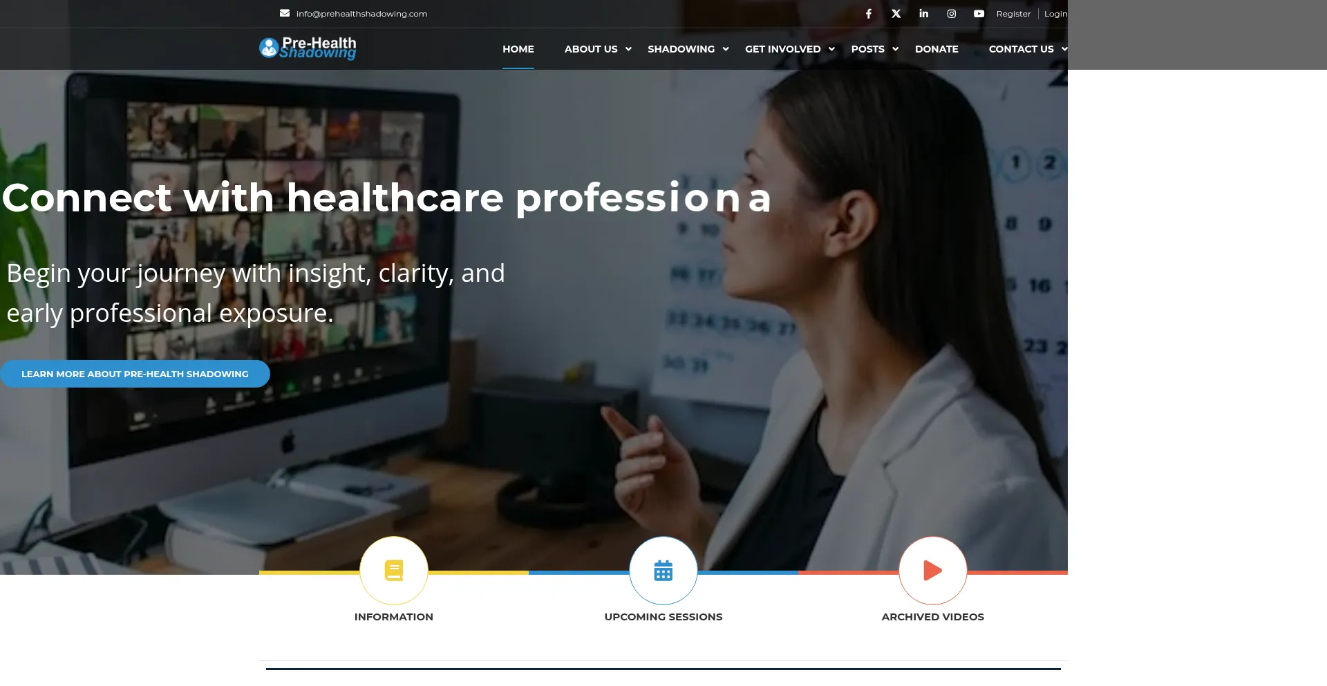 Prehealthshadowing.com