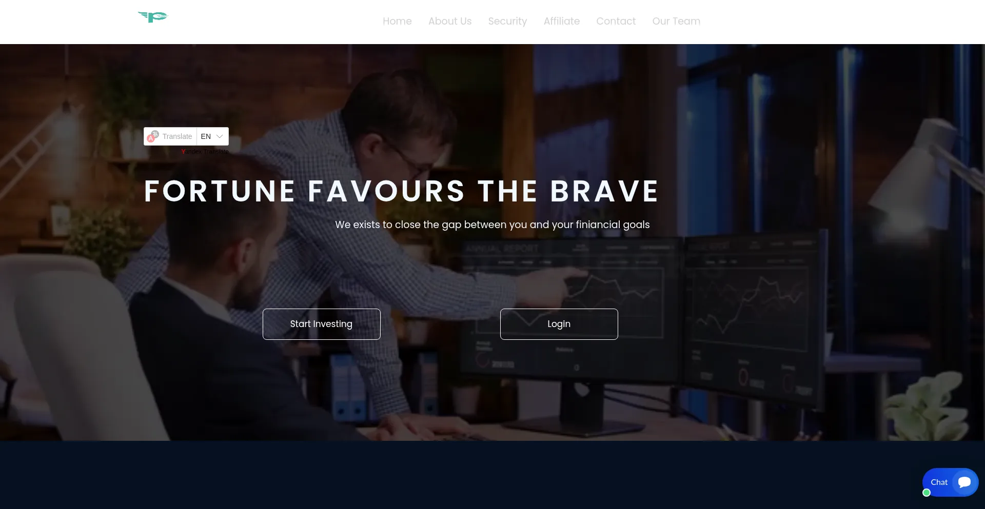 Website screenshot of Primeromining.org
