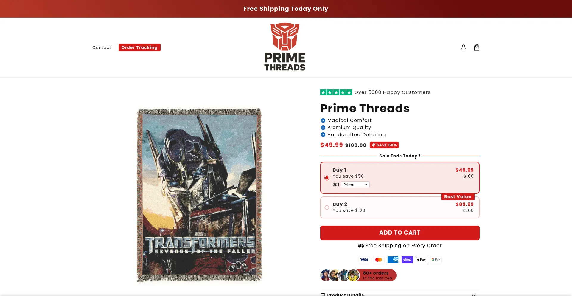 Primethreads.shop Screenshot