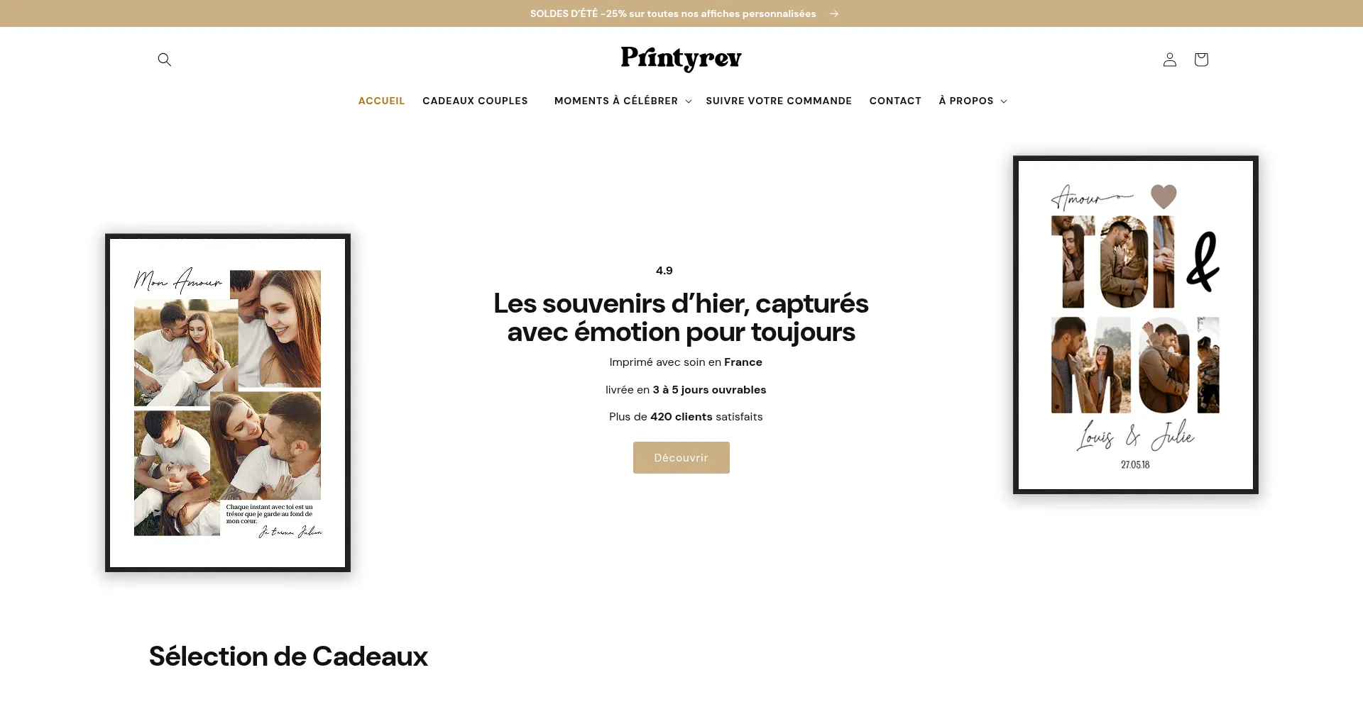 Website screenshot of Printyrev.com