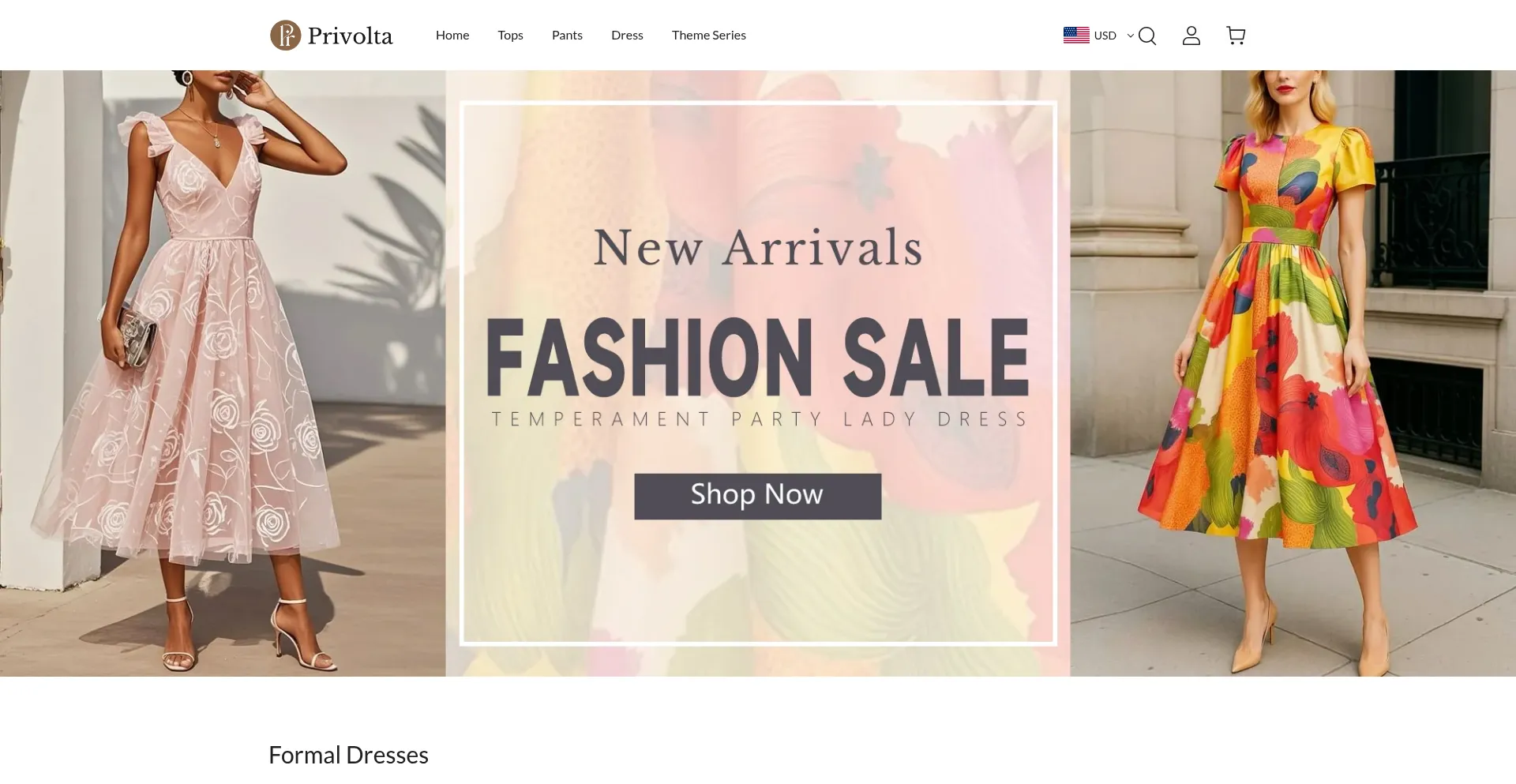 Website screenshot of Privolta.com
