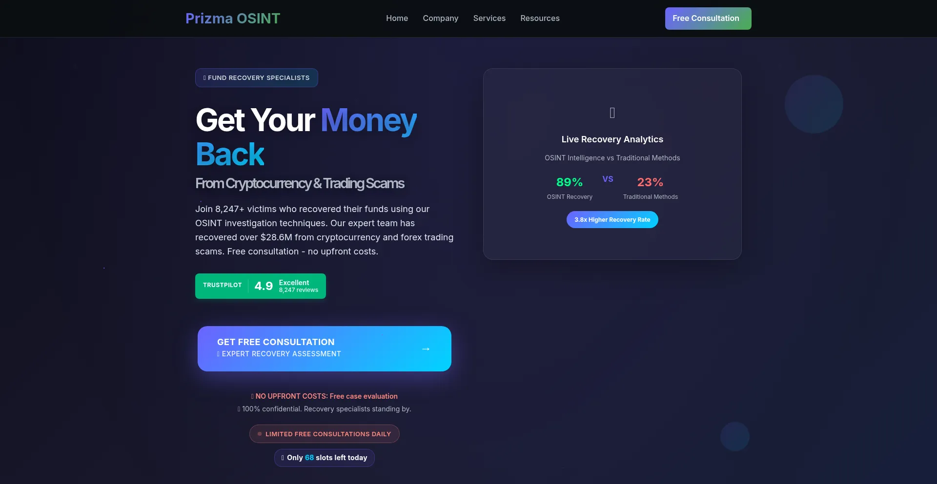 Prizma-int.org Screenshot