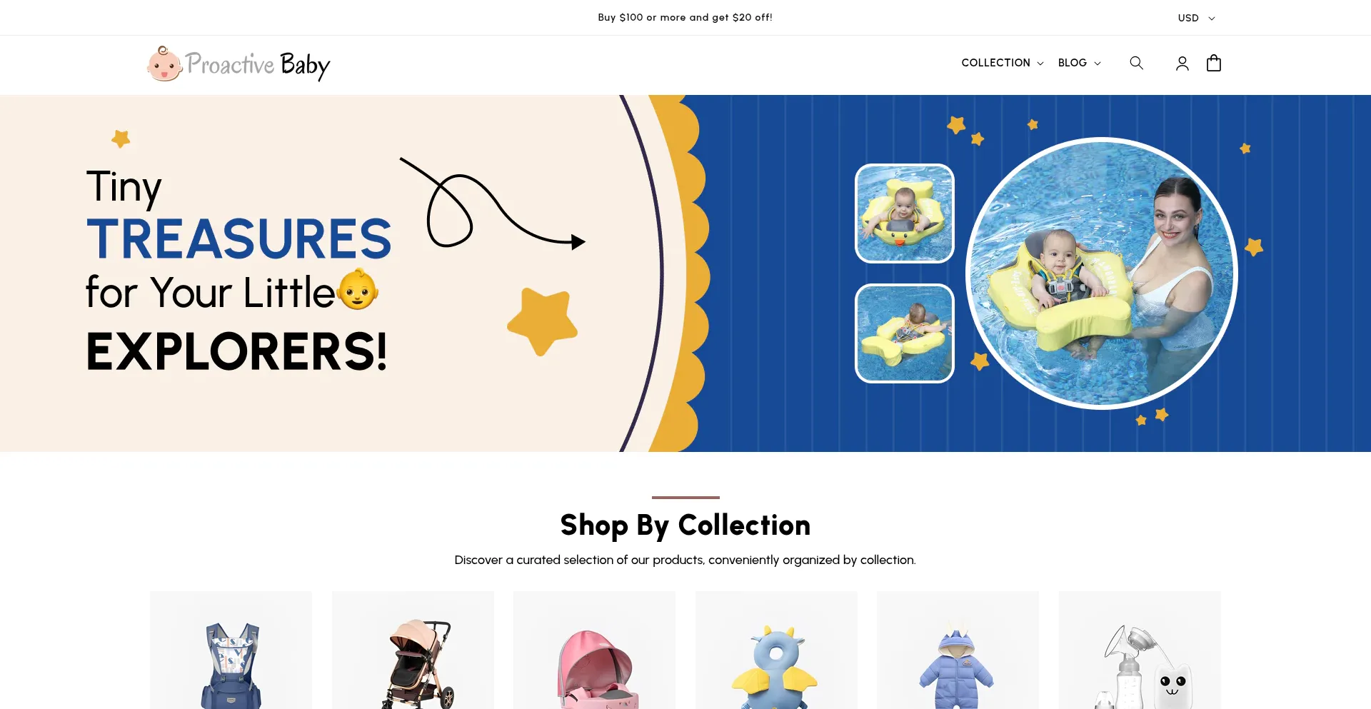 Website screenshot of Proactivebaby.com