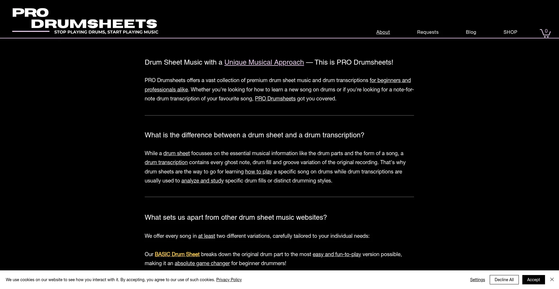 Prodrumsheets.com